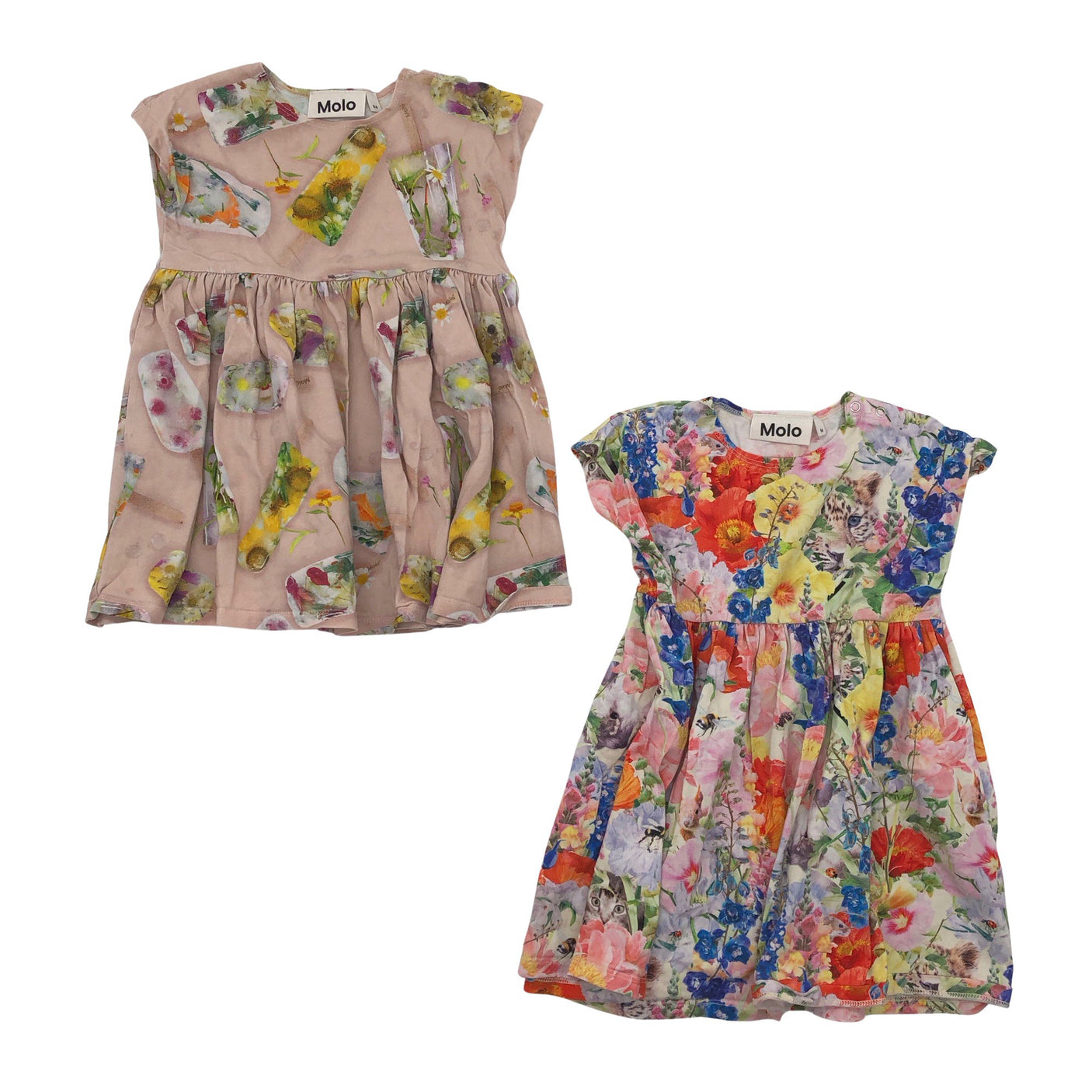 Tyttöjen Molo Kids - Trikoomekko, koko 80 - 86 - Vaaleanpunainen (1)