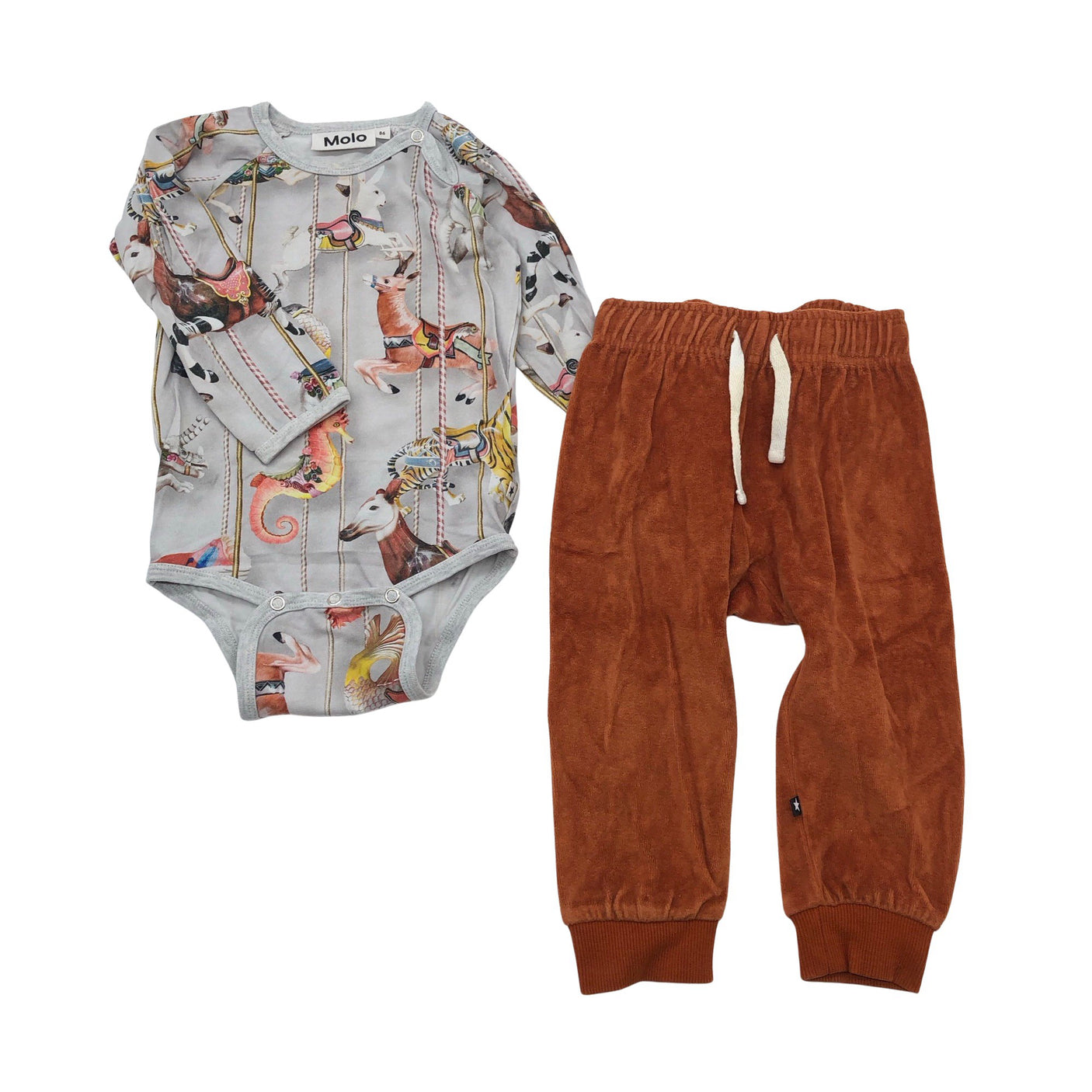 Unisex Molo Kids - Body, koko 80 - 86 - Harmaa (1)