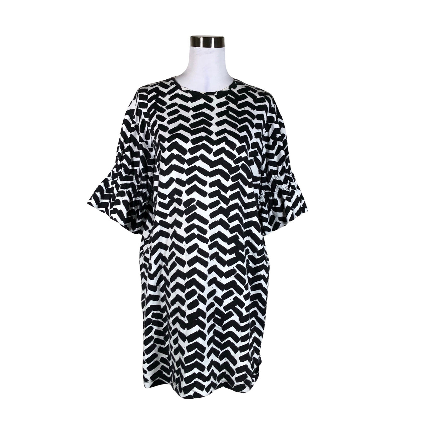 Naisten Marimekko - Trikoomekko, koko 38 - Valkoinen (1)