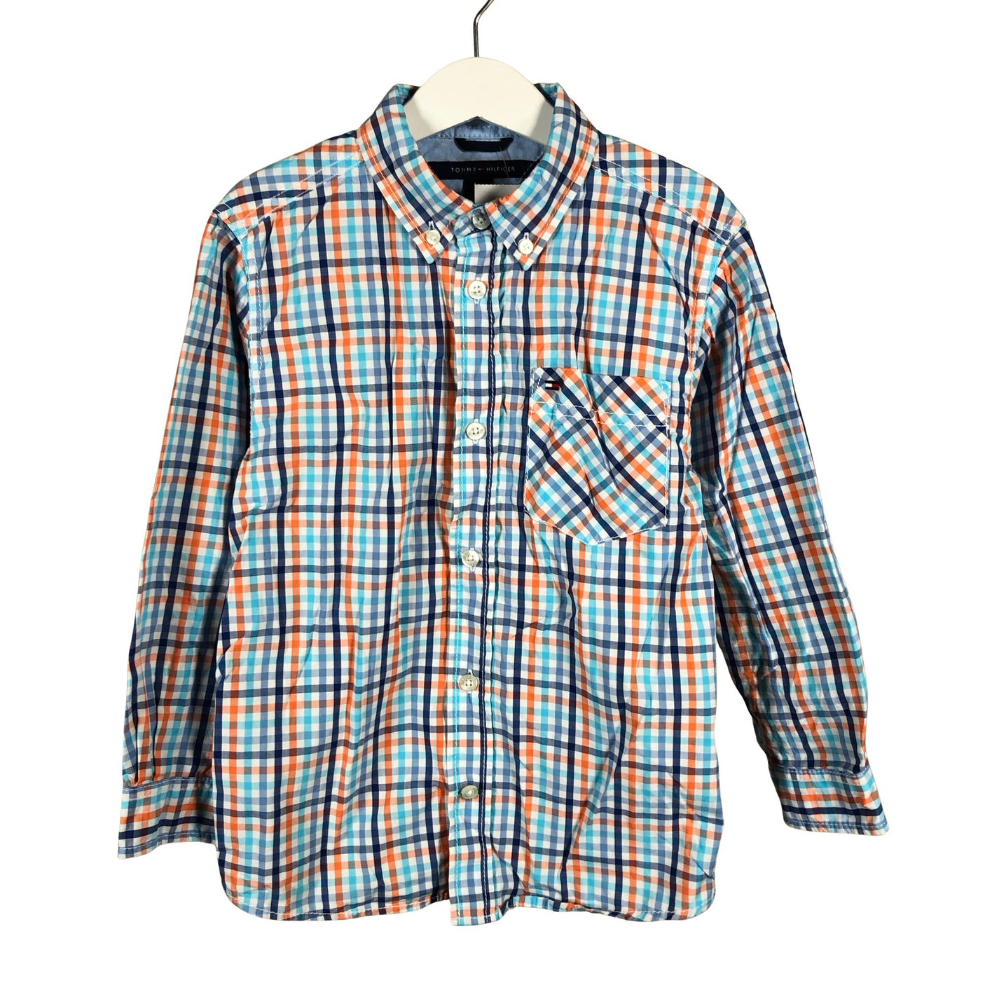 Poikien Tommy Hilfiger - Kauluspaita, koko 110 - 116 - Sininen (1)