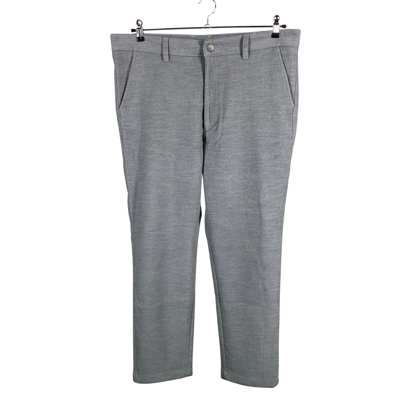 Miesten Knowledge Cotton Apparel - Kangashousut, koko W34 - Harmaa (1)
