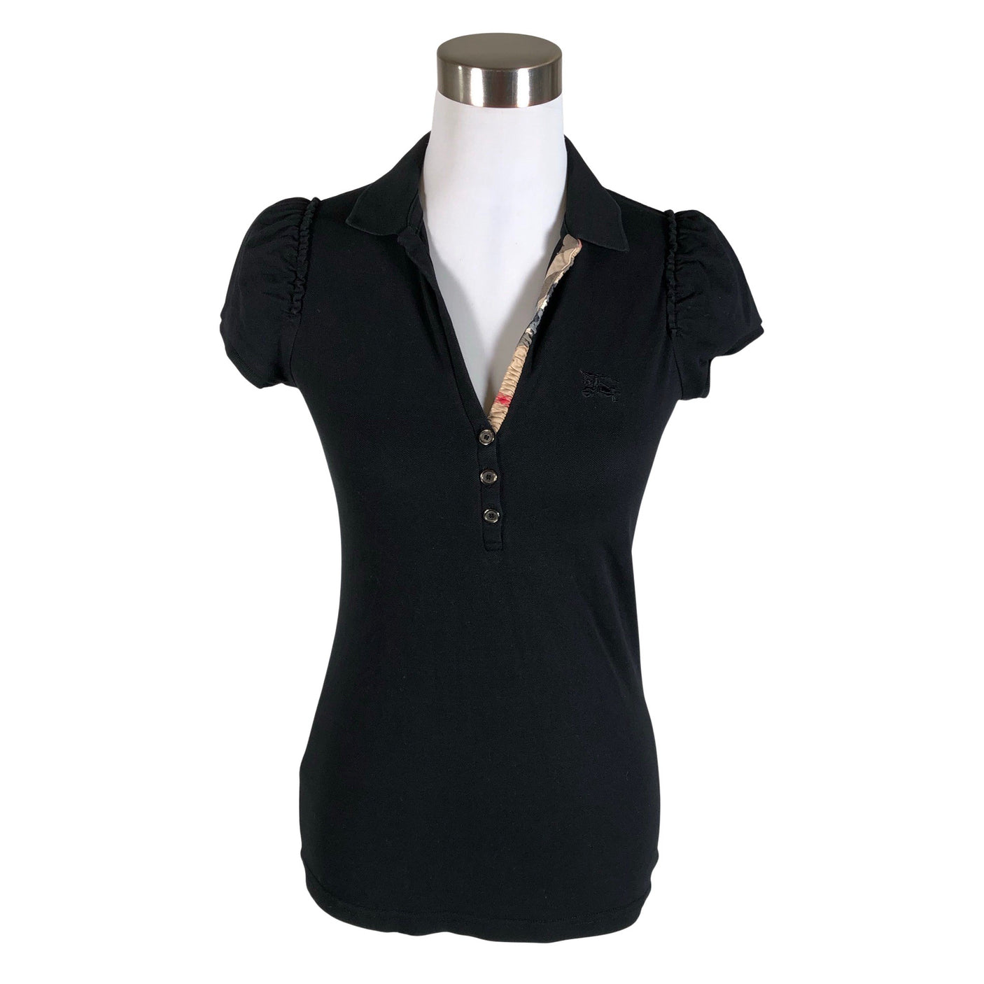 Naisten Burberry Brit - Pikeepaita, koko 36 - Musta (1)