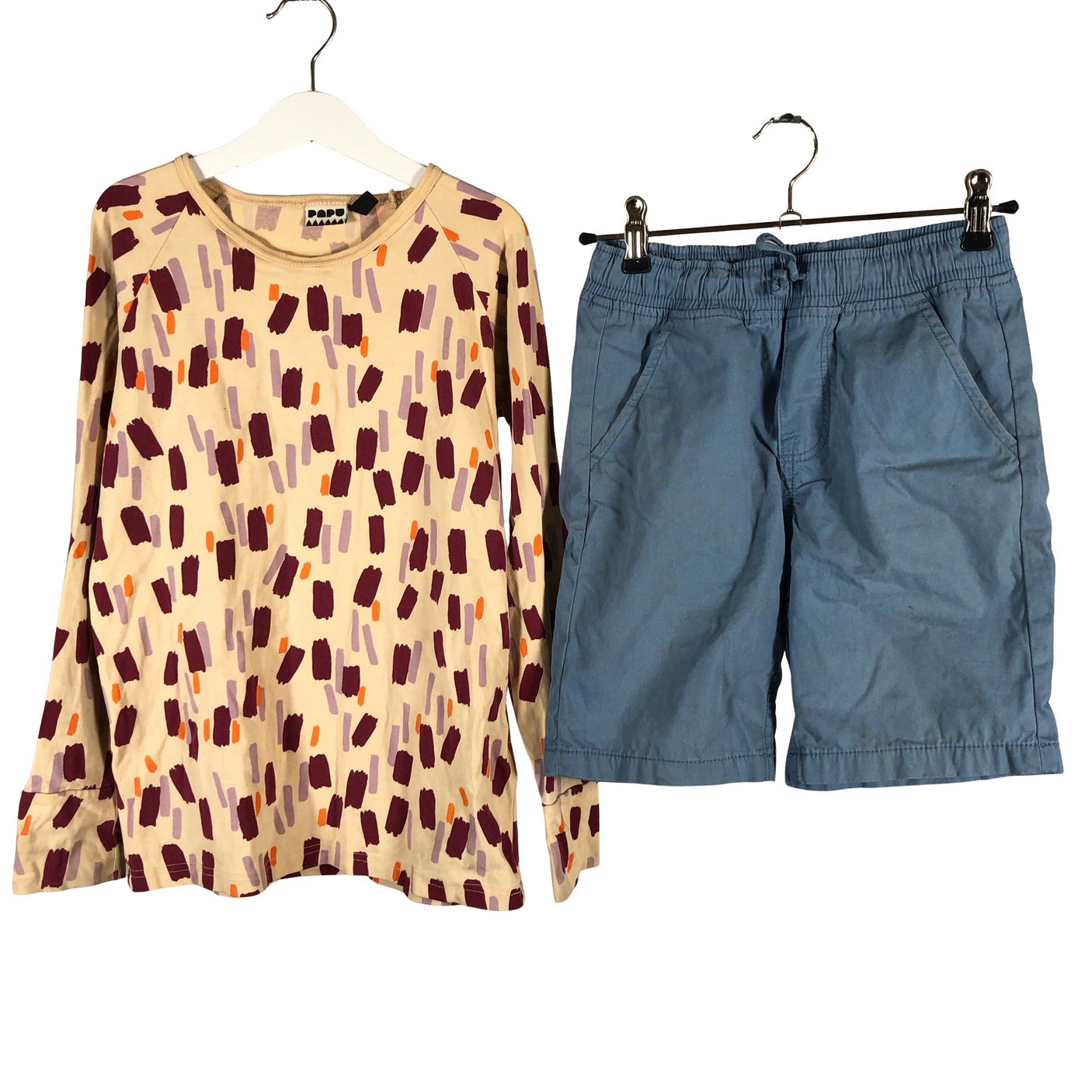 Unisex Papu - Trikoopaita, koko 134 - 140 - Beige (1)