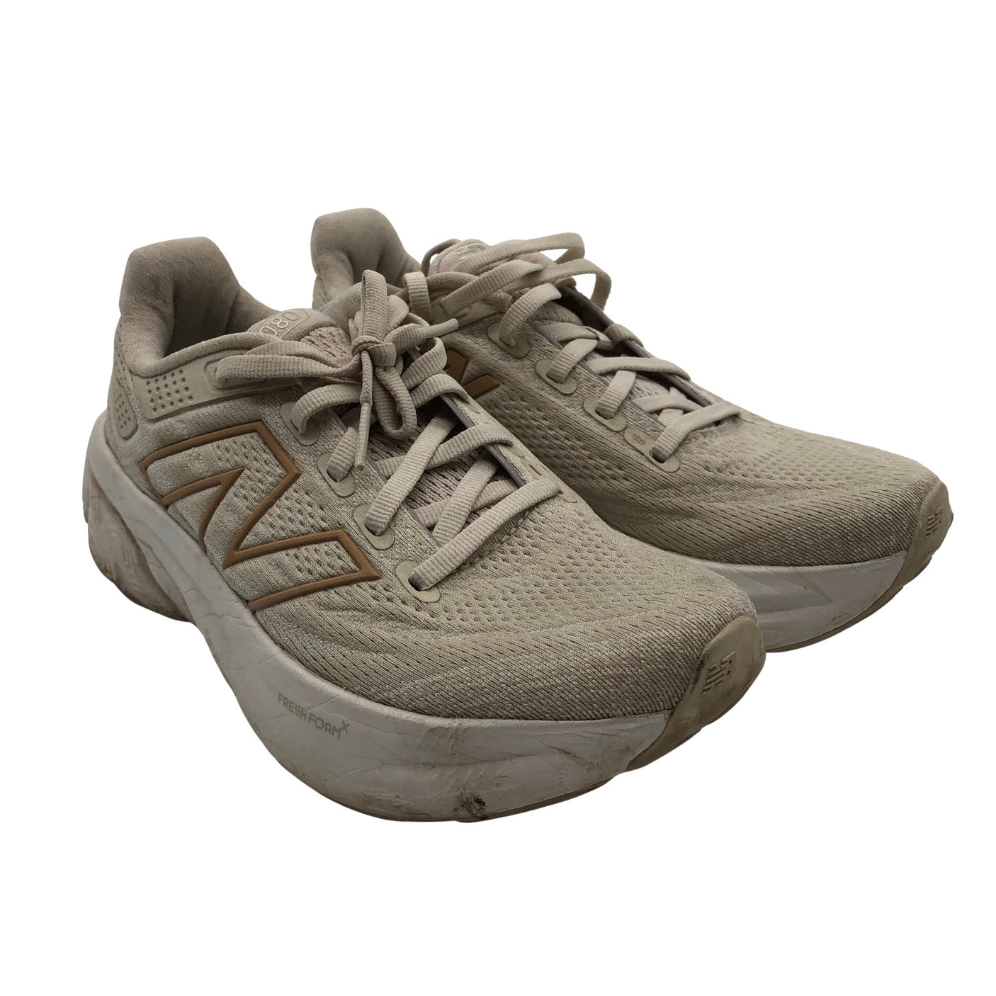 Naisten New Balance - Juoksukengät, koko 35 - Beige (2)