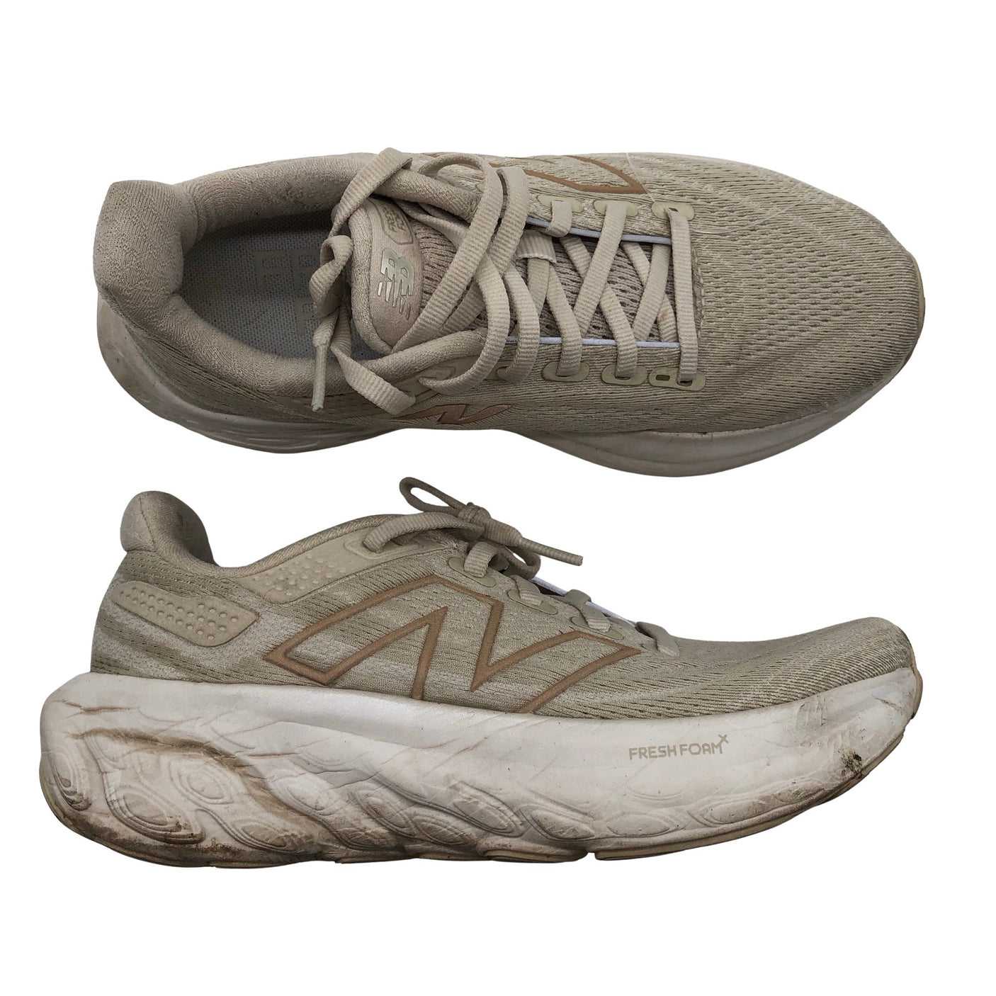 Naisten New Balance - Juoksukengät, koko 35 - Beige (1)