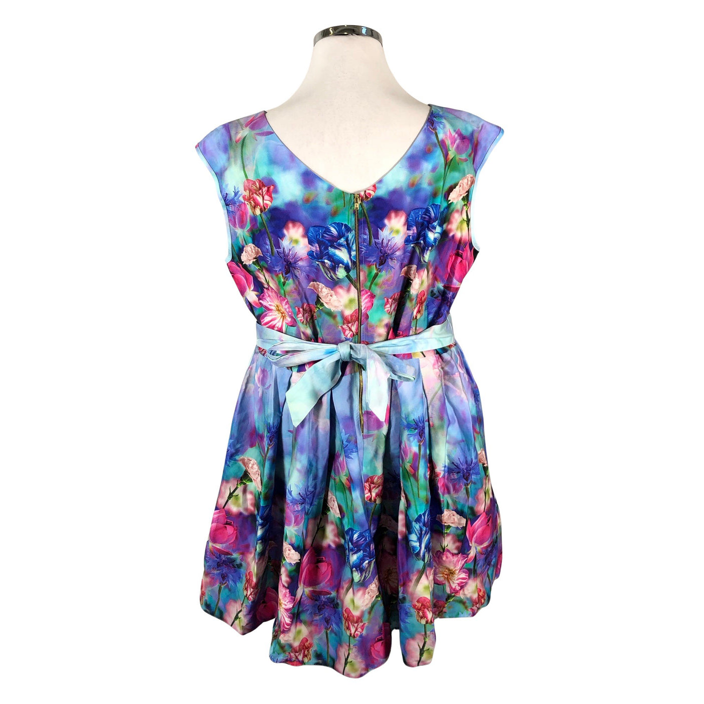 Naisten Lady Vintage - Kangasmekko, koko 48 - Sininen (2)