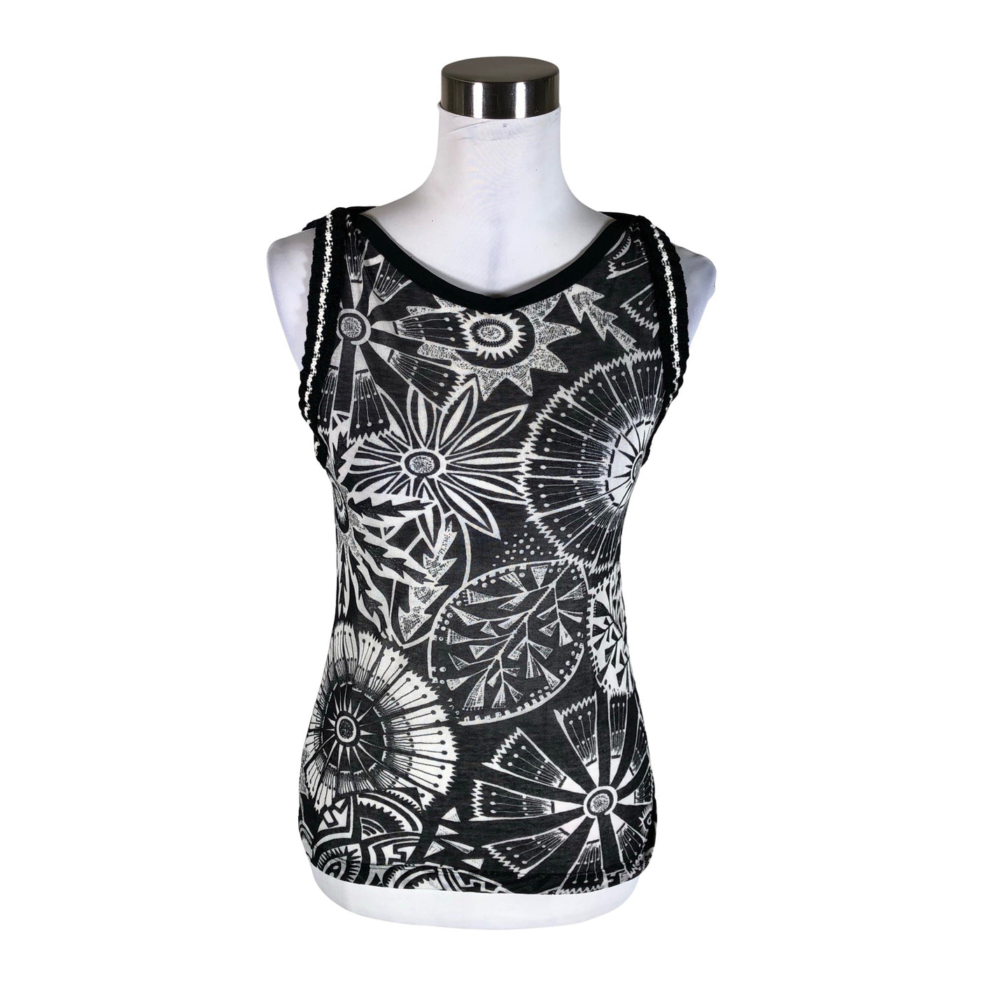 Naisten Marc Cain - Trikootoppi, koko 38 - Musta (1)