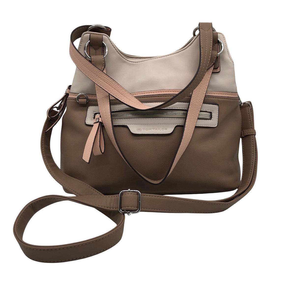 Naisten Tom Tailor - Käsilaukku, koko Midi - Beige (1)