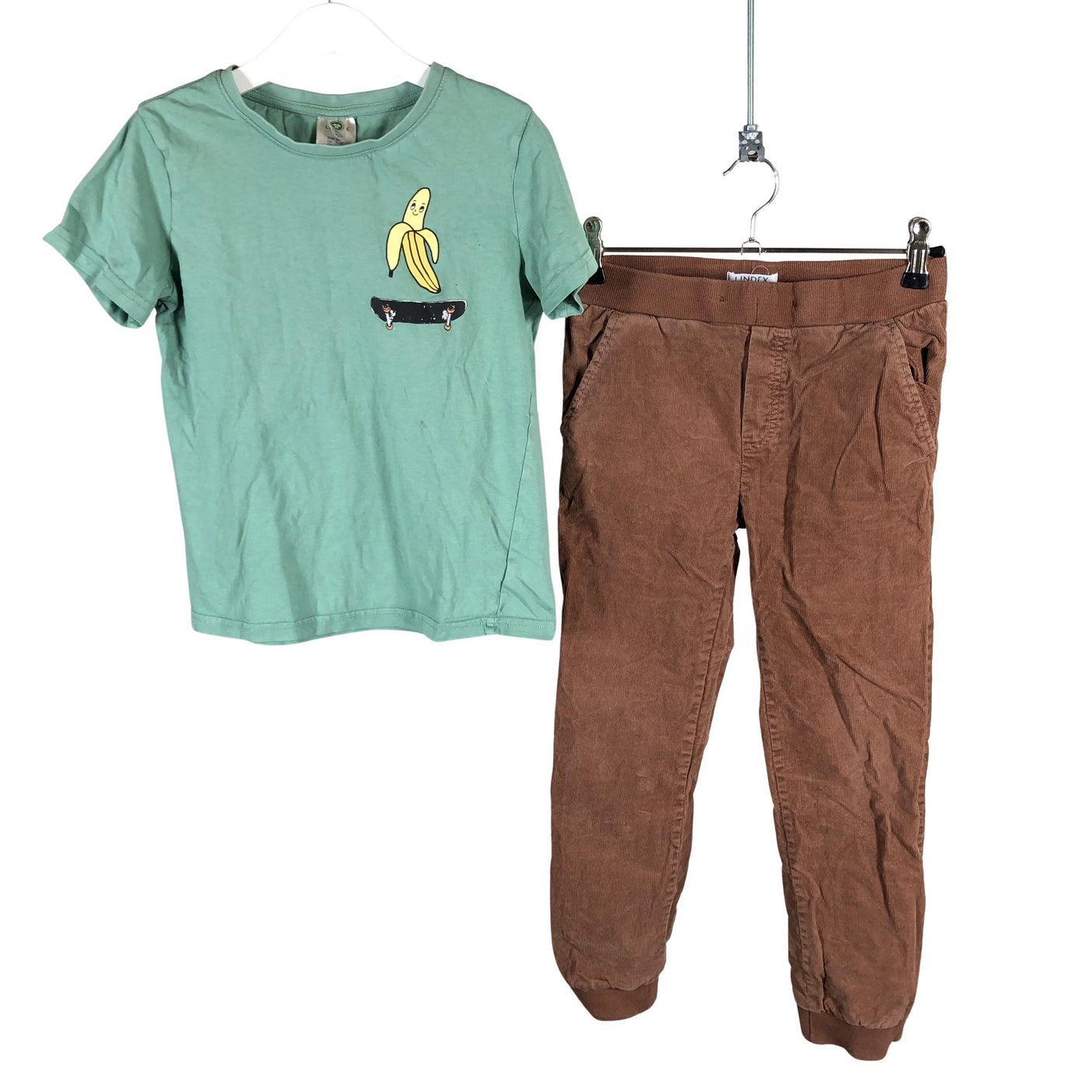 Unisex Lindex - Samettihousut, koko 122 - 128 - Ruskea (1)