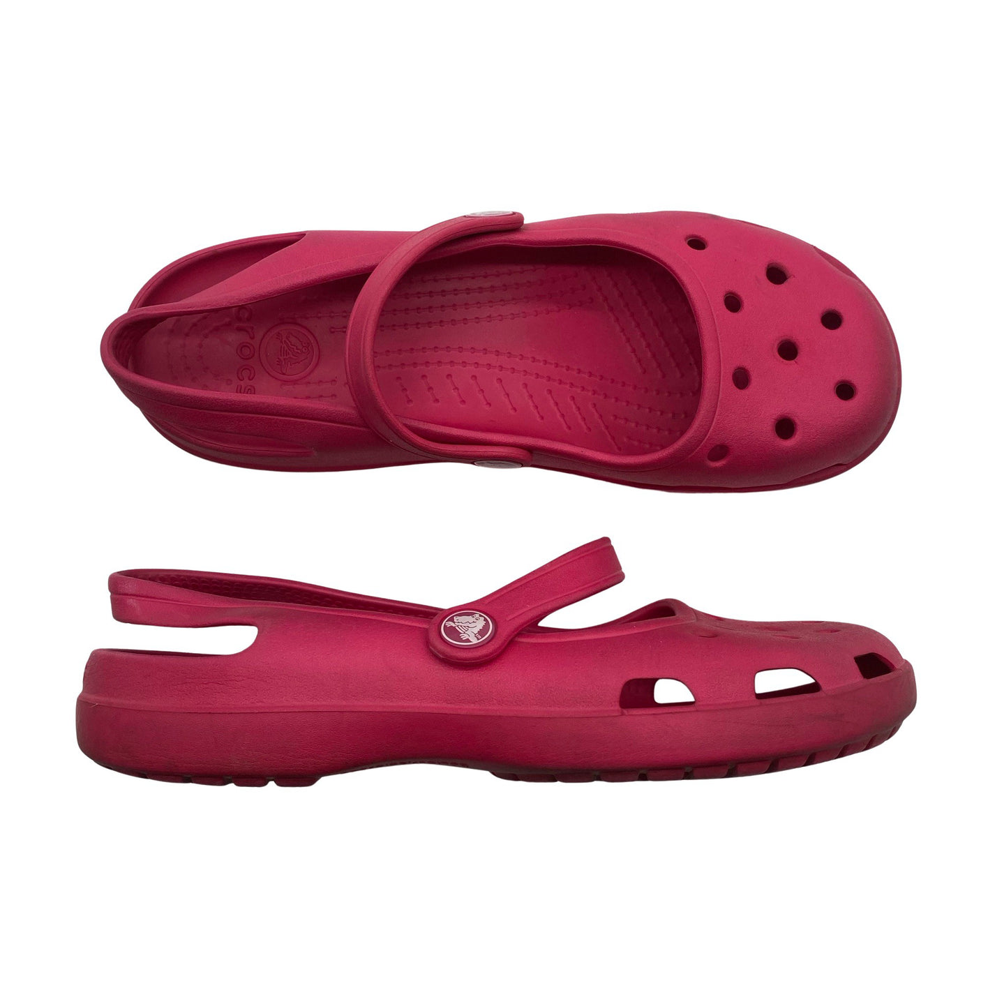 Naisten Crocs - Ballerinat, koko 39 - Vaaleanpunainen (1)