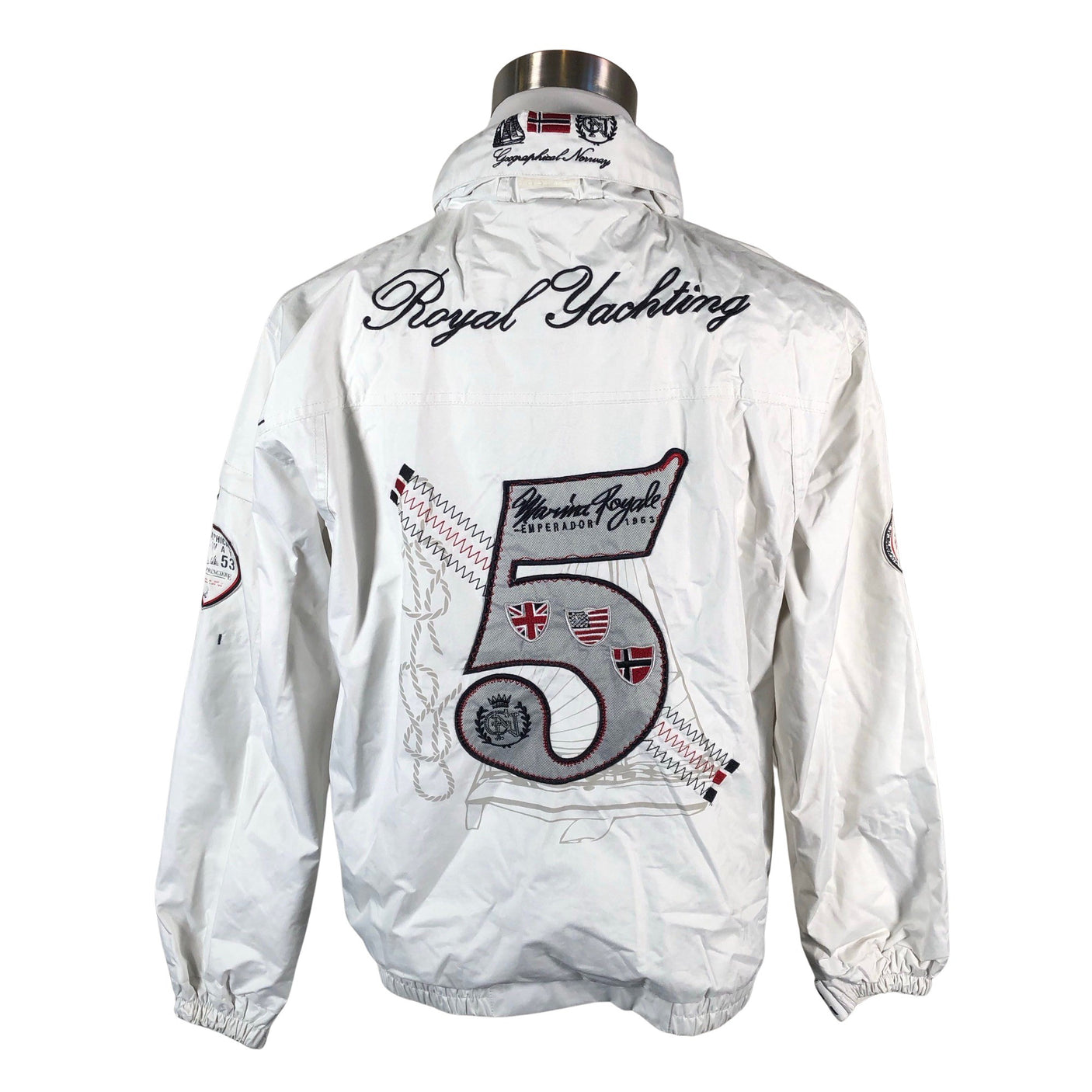 Miesten Geographical Norway - Ulkoilutakki, koko XL - Valkoinen (2)