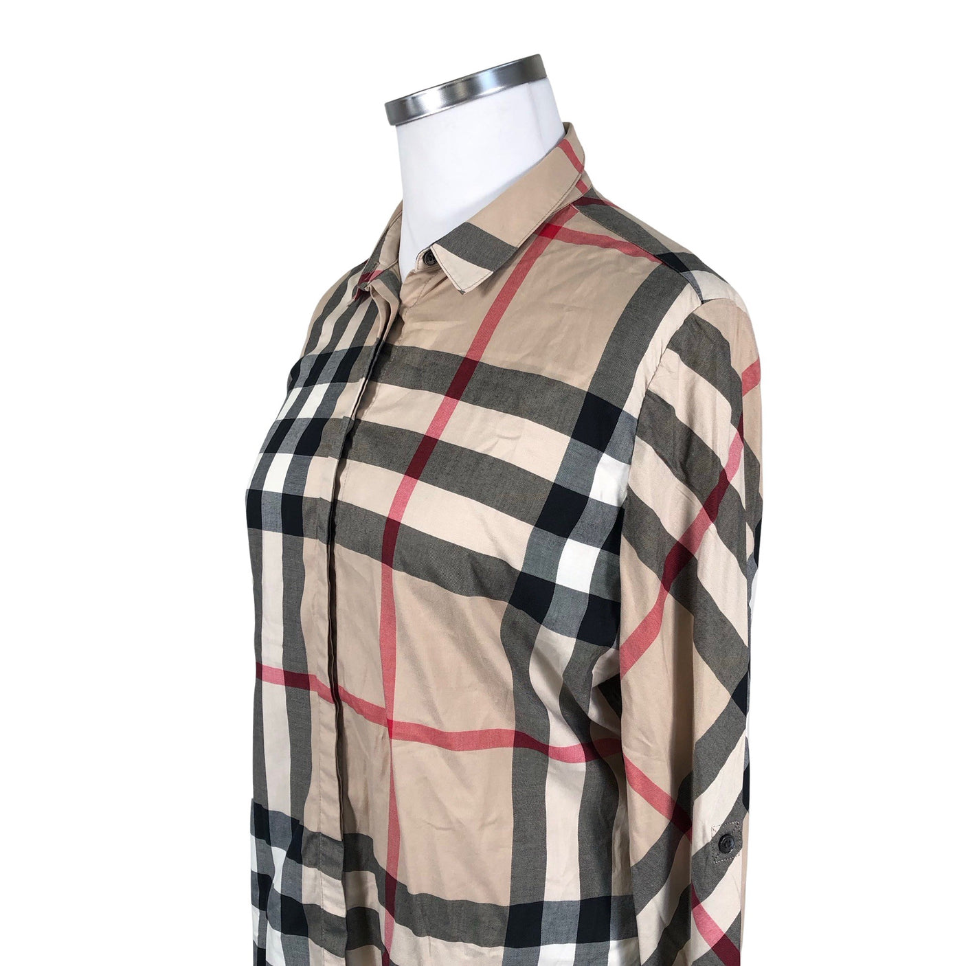 Naisten Burberry Brit - Kauluspaita, koko 42 - Beige (3)