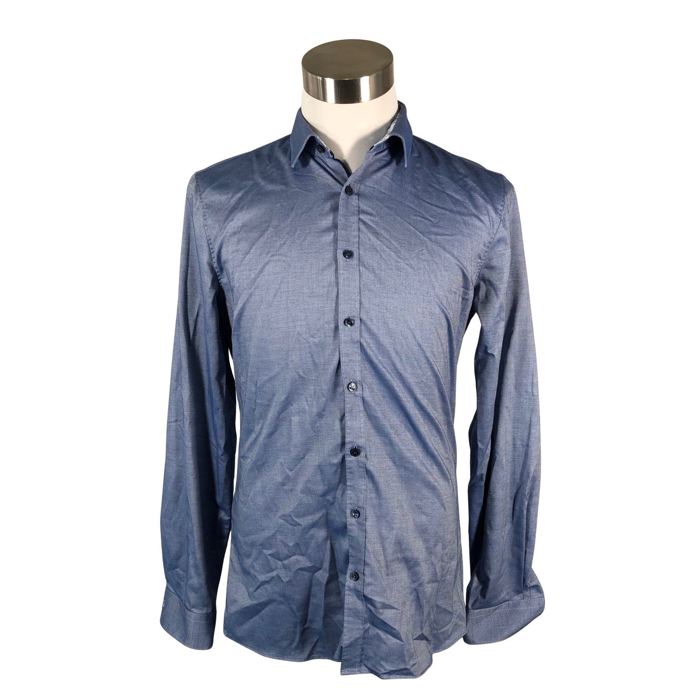 Miesten Olymp - Kauluspaita, koko L - Sininen (1)