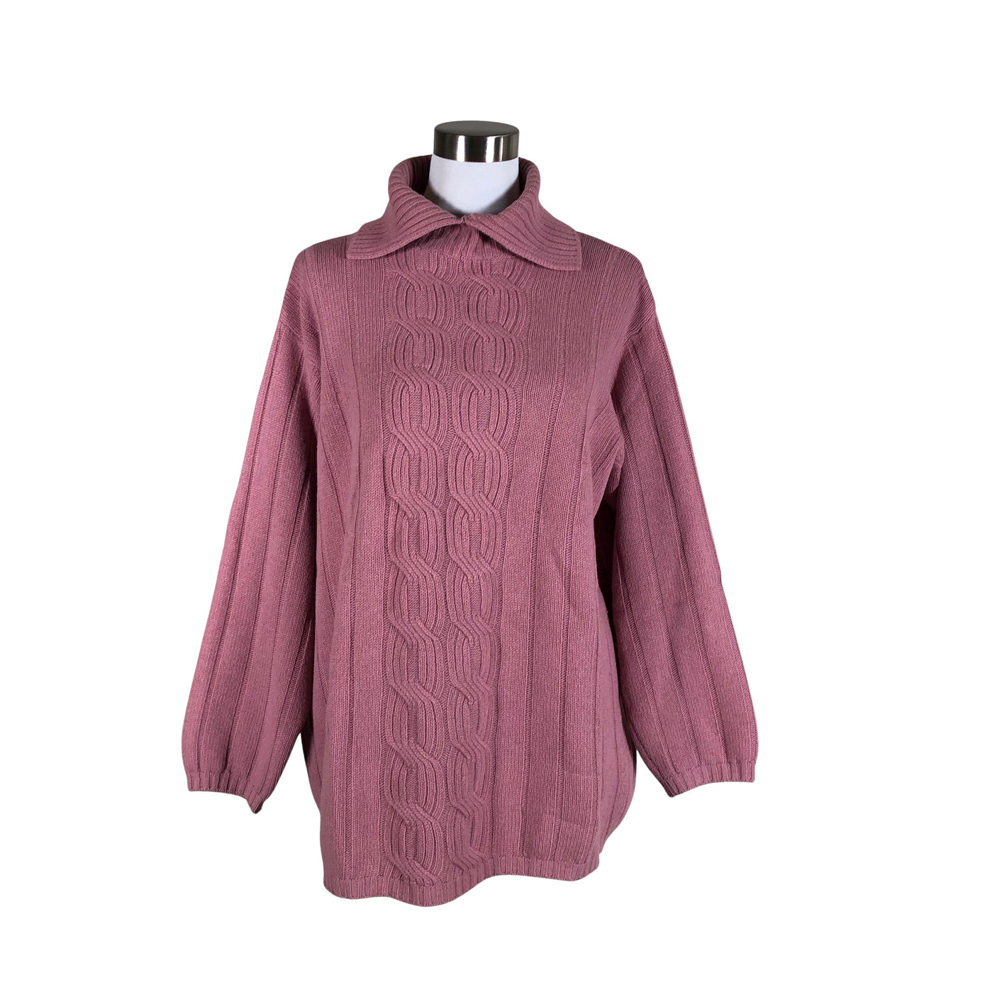 Naisten Sisley - Neuletunika, koko 38 - Vaaleanpunainen (1)