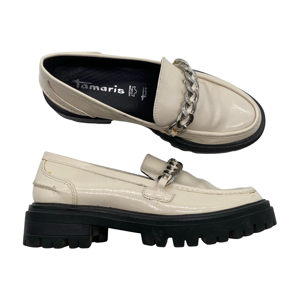 Naisten Tamaris - Loaferit, koko 38 - Beige (1)