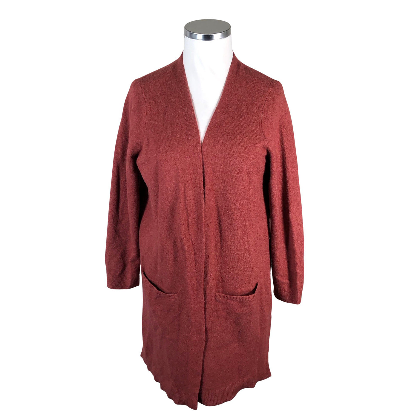 Naisten Esprit - Neuletakki, koko 44 - Viininpunainen (1)