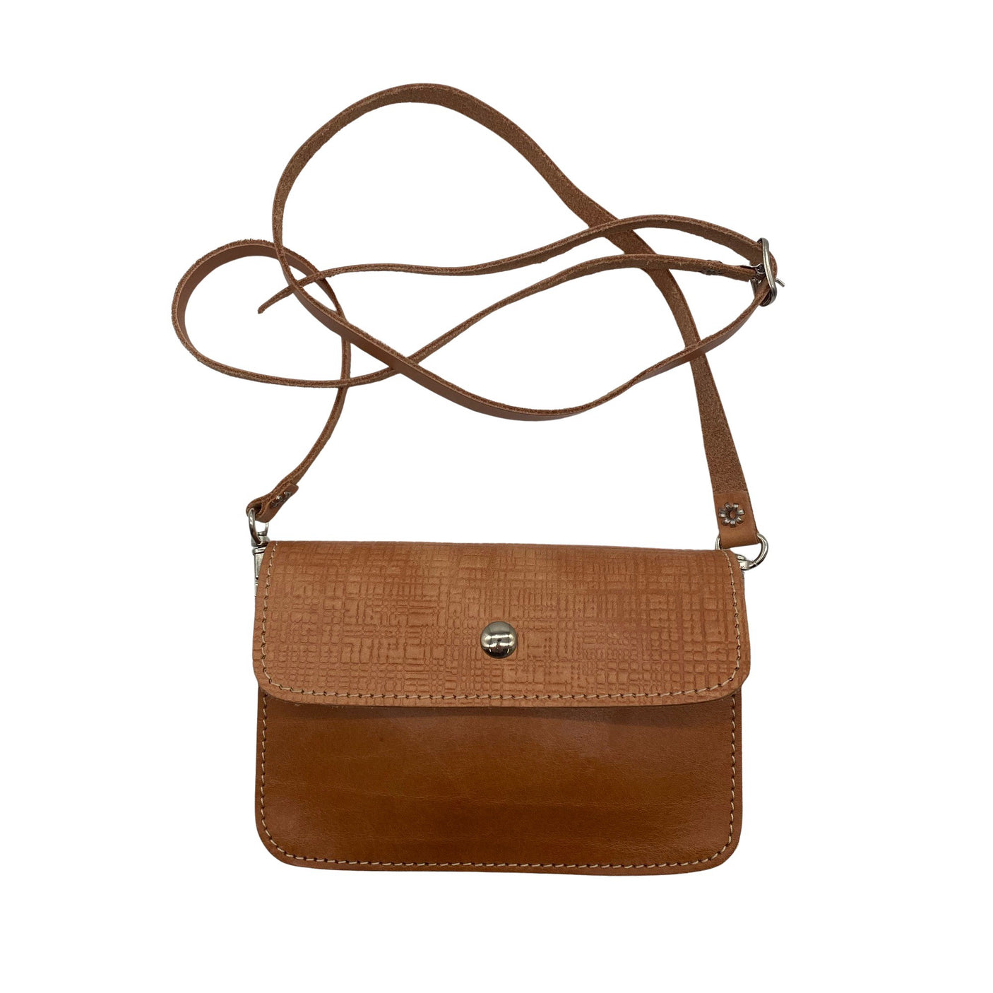 Naisten Handmade - Olkalaukku, koko Mini - Ruskea (1)