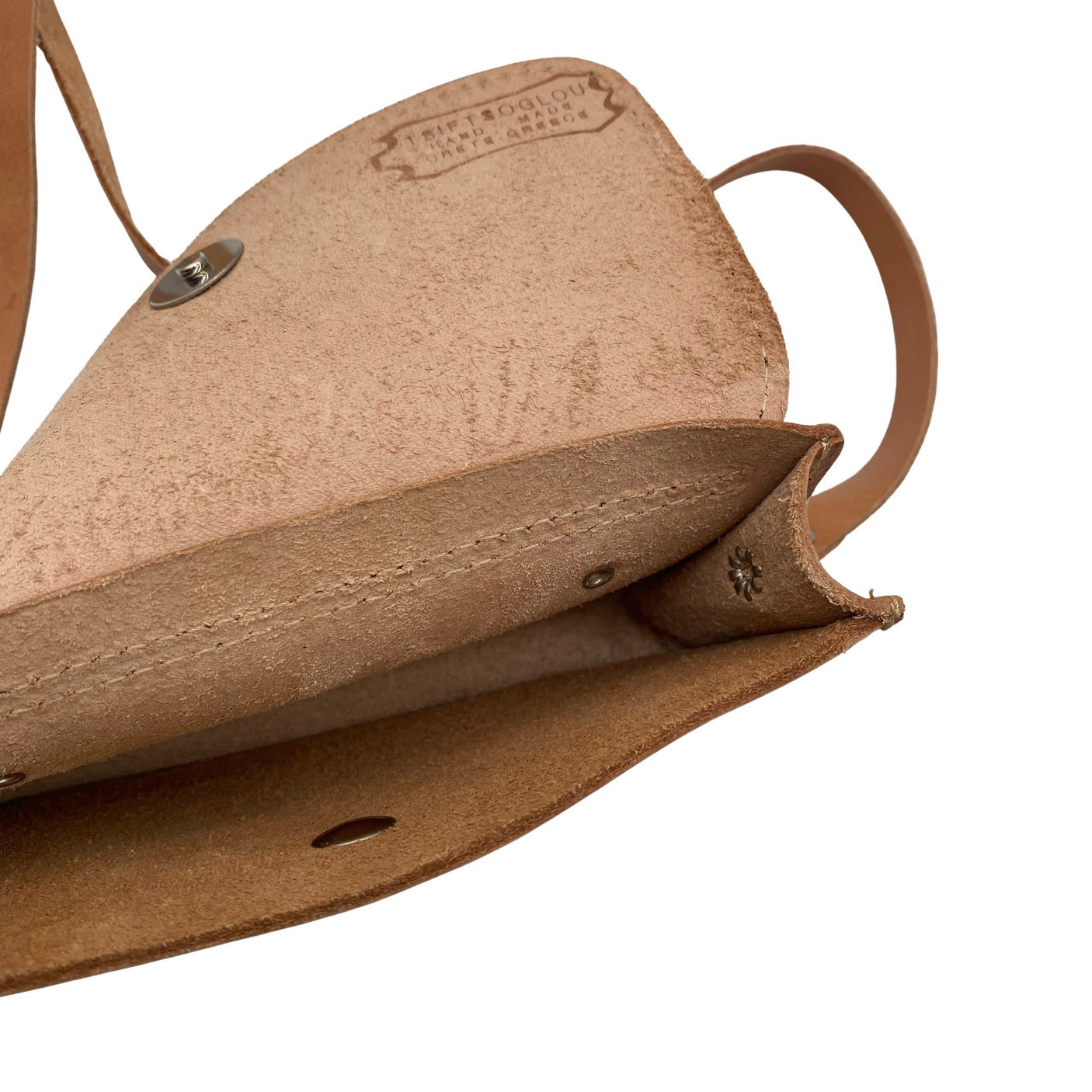 Naisten Handmade - Olkalaukku, koko Mini - Ruskea (3)