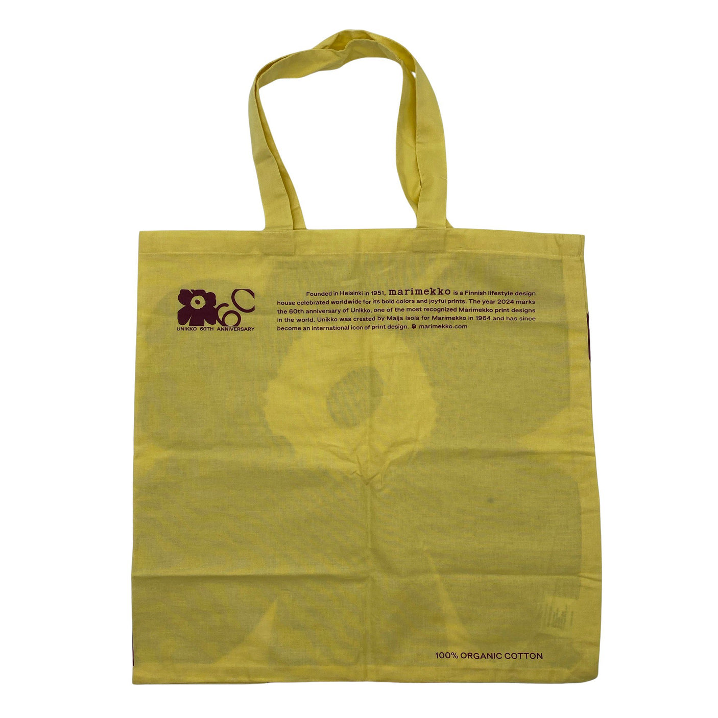 Naisten Marimekko - Ostoskassi, koko Maxi - Keltainen (2)