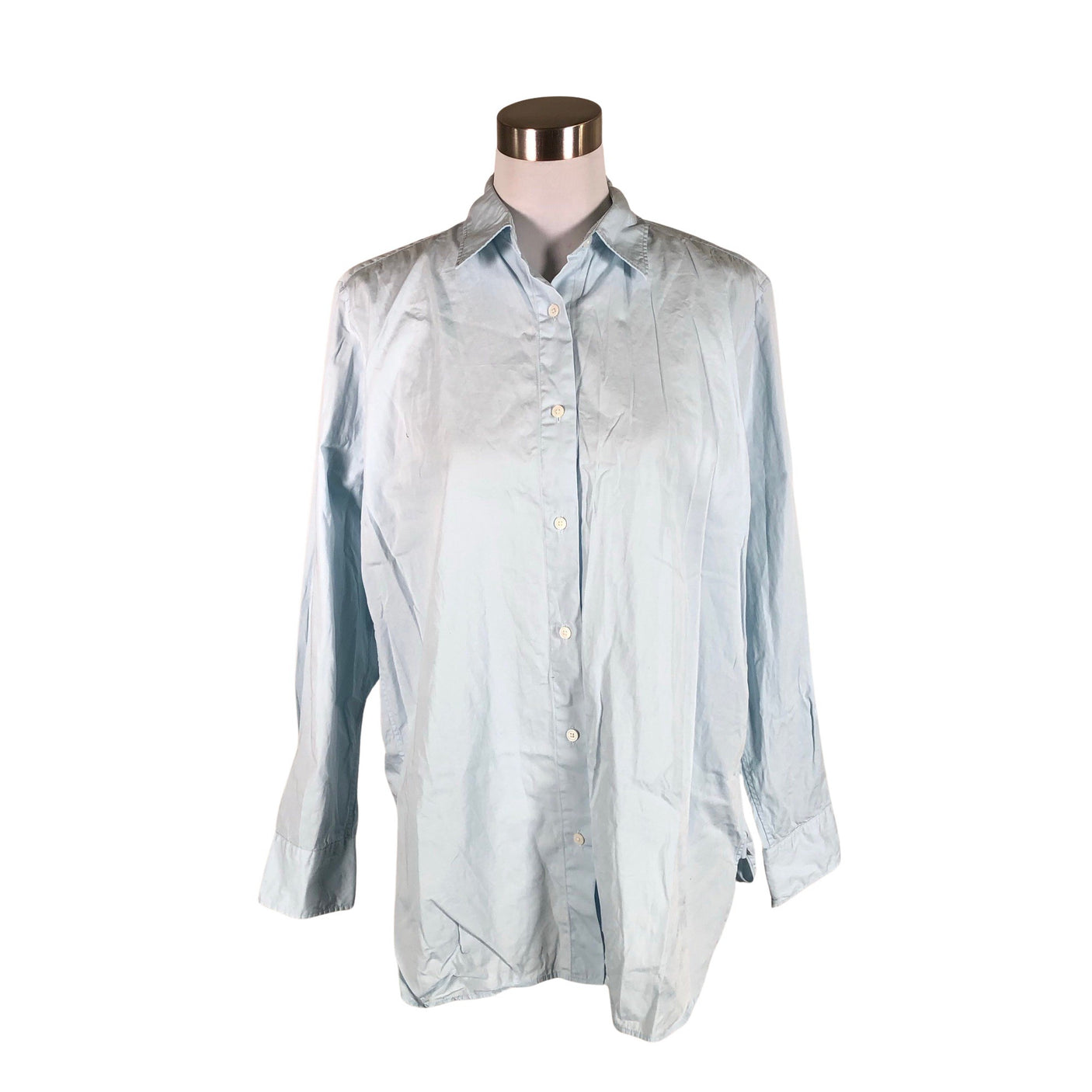 Naisten Uniqlo - Kauluspaita, koko 40 - Vaaleansininen (1)