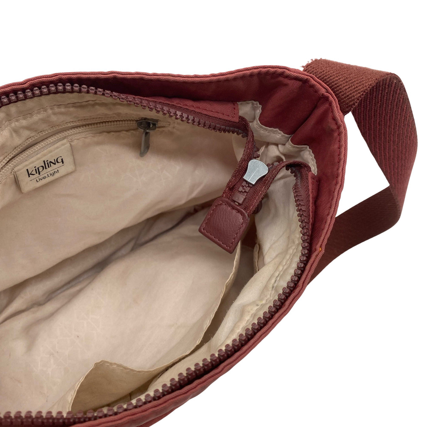 Naisten Kipling - Olkalaukku, koko Midi - Viininpunainen (2)