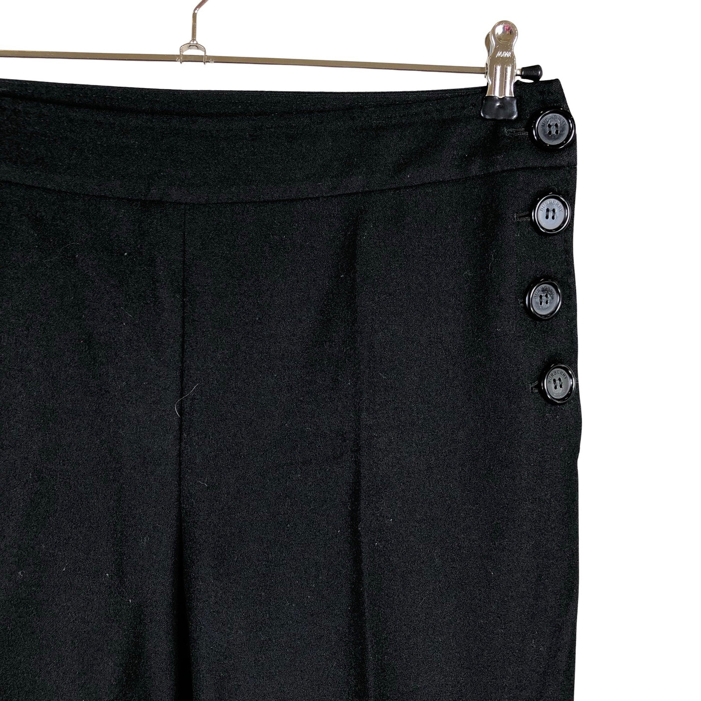 Naisten Burberry - Suorat housut, koko 40 - Musta (3)