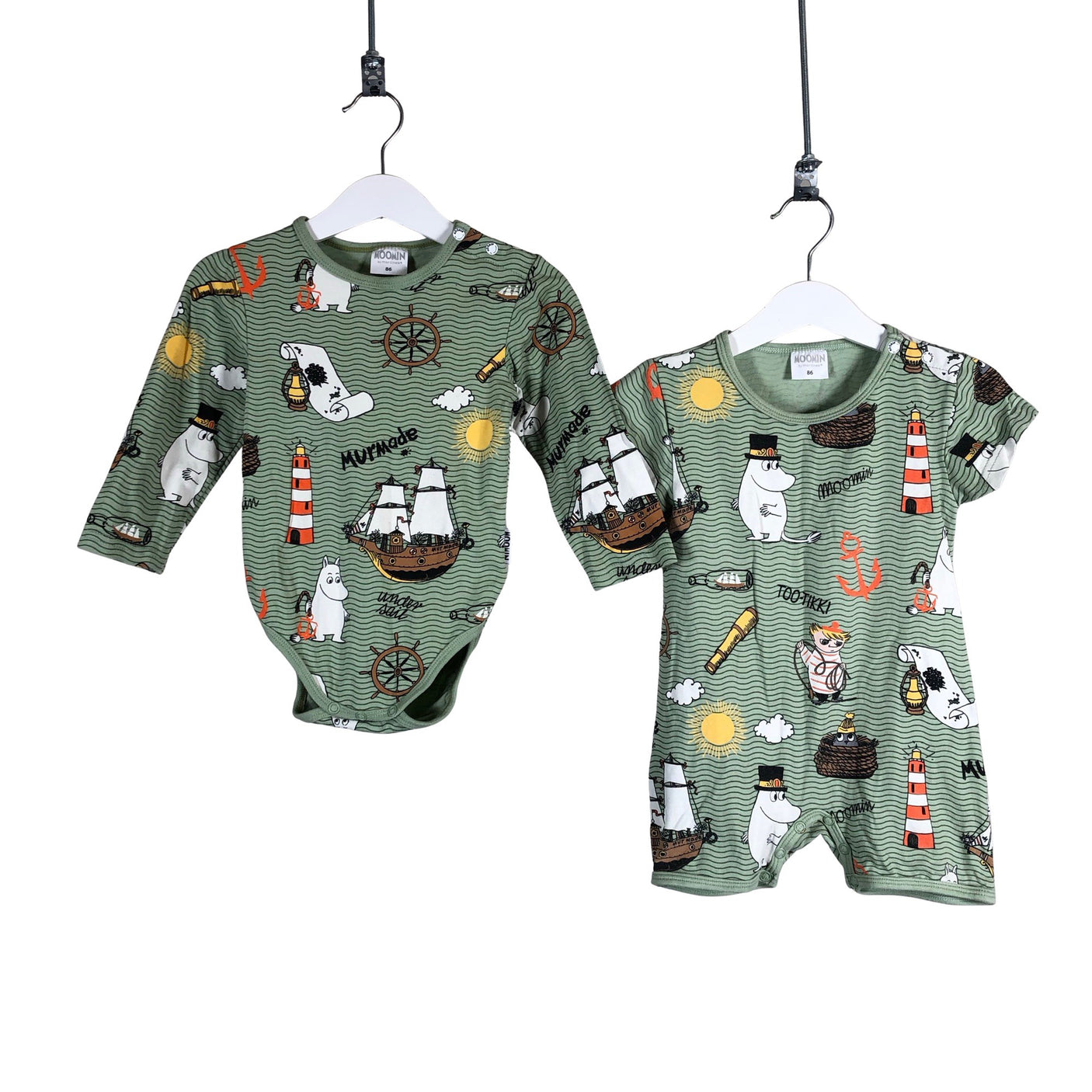 Unisex Martinex - Body, koko 80 - 86 - Vihreä (1)