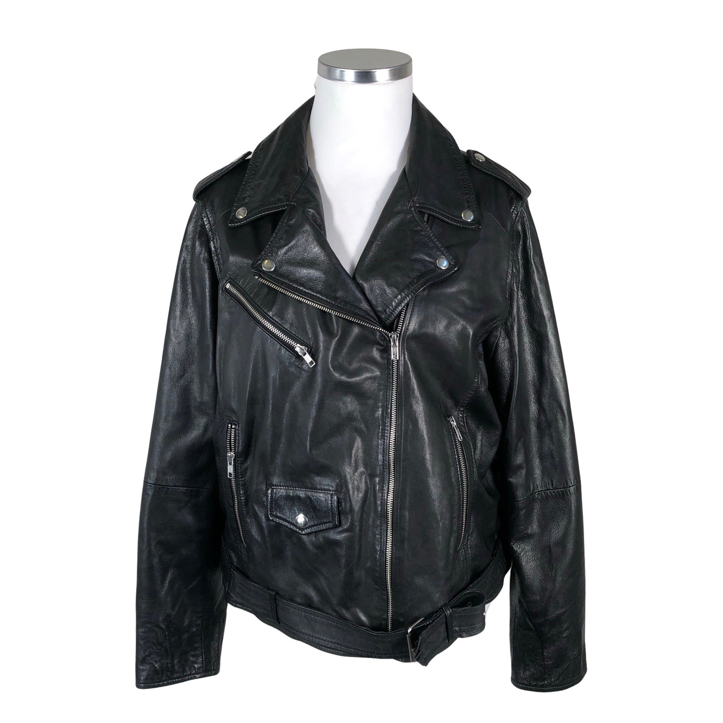 Naisten No.1 by Ox - Nahkatakki, koko 50 - Musta (1)