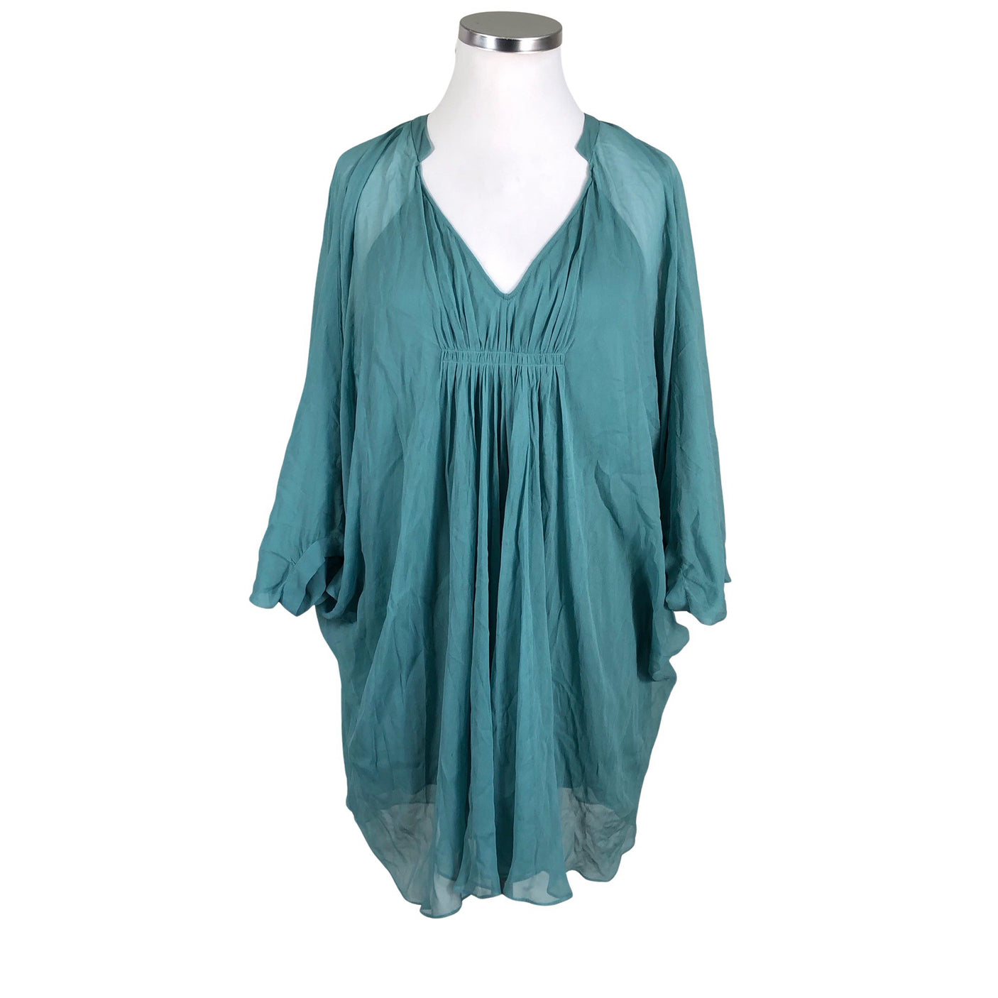 Naisten Diane von Furstenberg - Sifonkitunika, koko 42 - Vihreä (1)