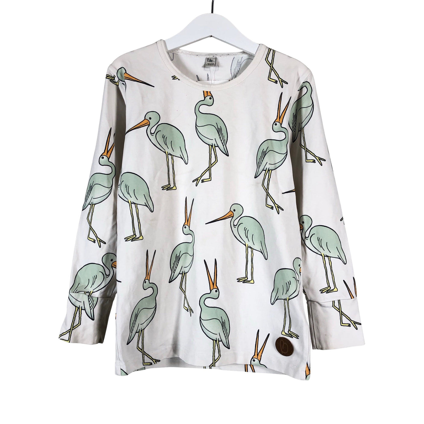 Unisex Blaa - Trikoopaita, koko 122 - 128 - Luonnonvalkoinen (1)