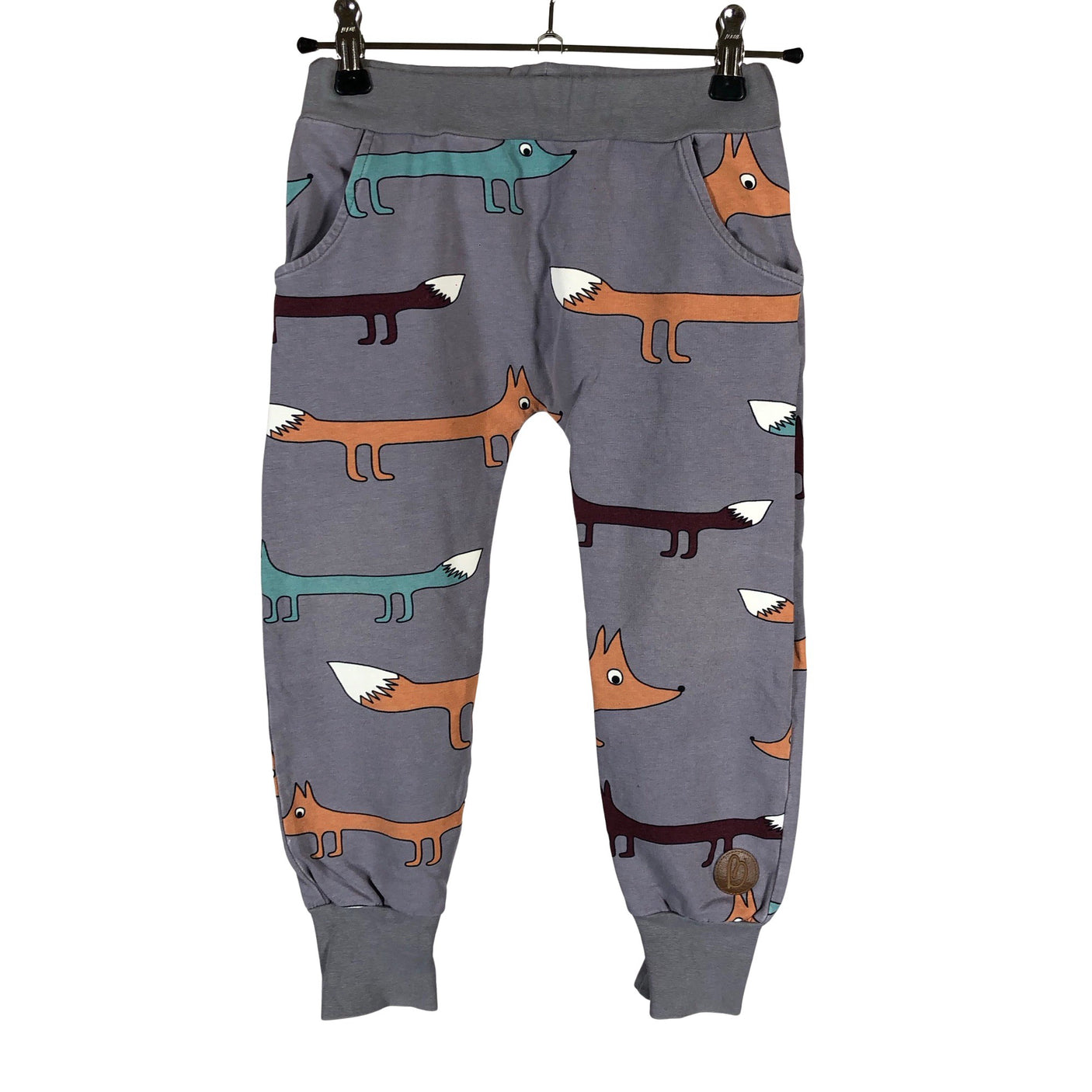 Unisex Blaa - Collegehousut, koko 98 - 104 - Harmaa (1)