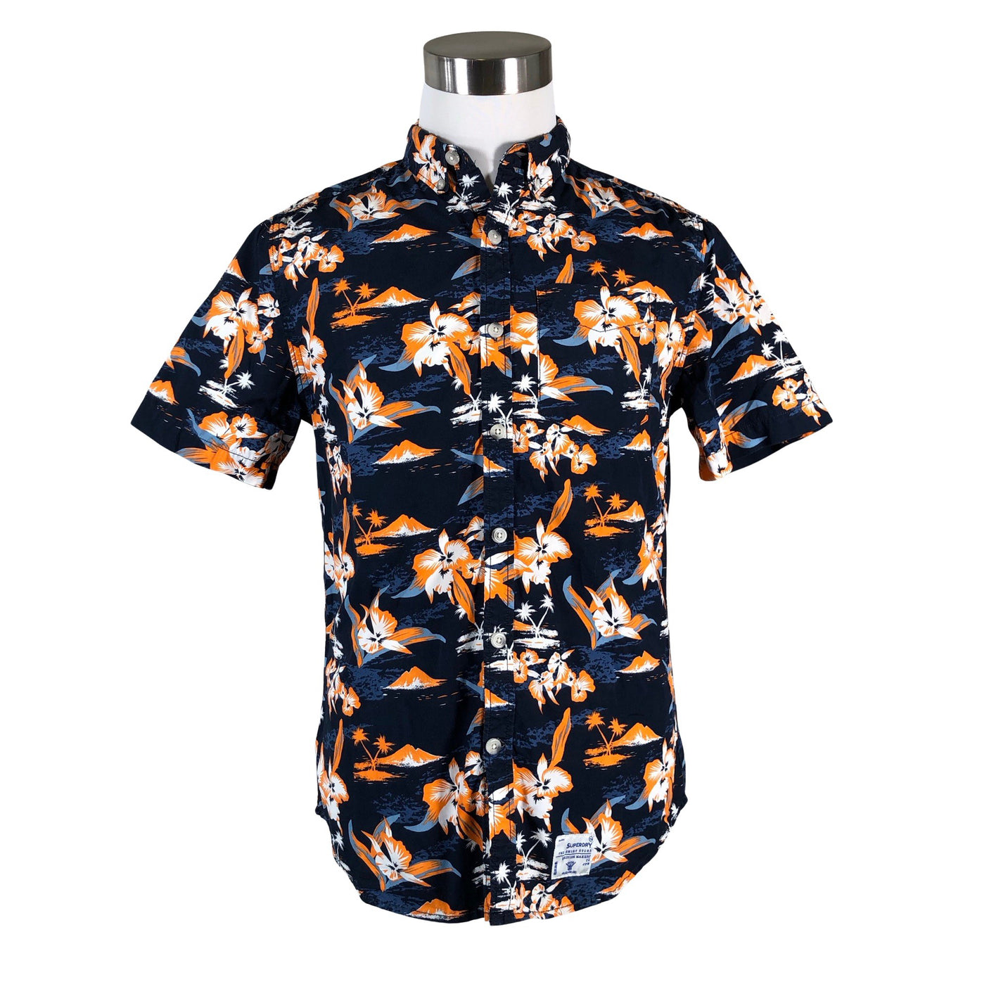 Miesten Superdry - Kauluspaita, koko M - Sininen (1)