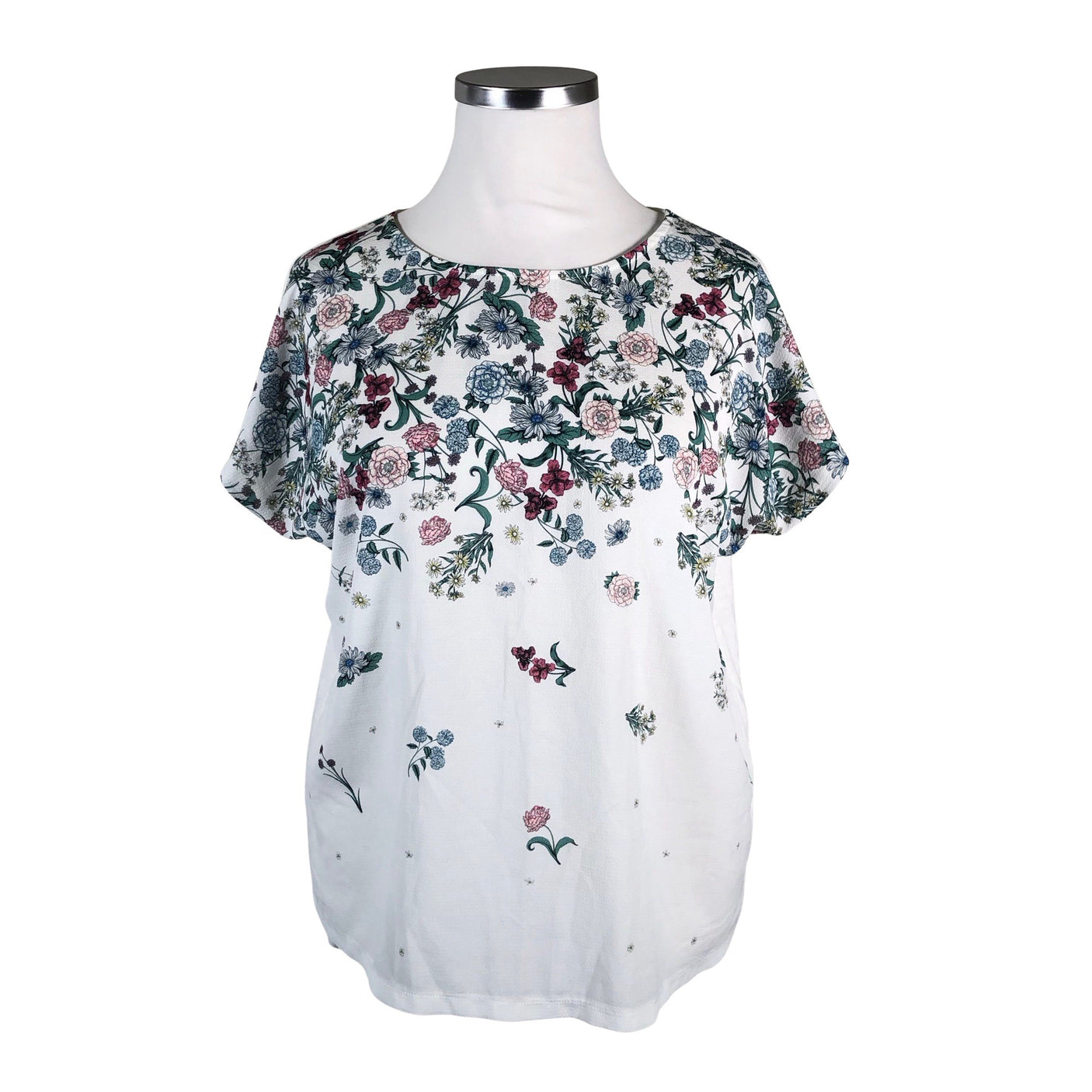 Naisten Esprit - Lyhythihainen pusero, koko 42 - Valkoinen (1)