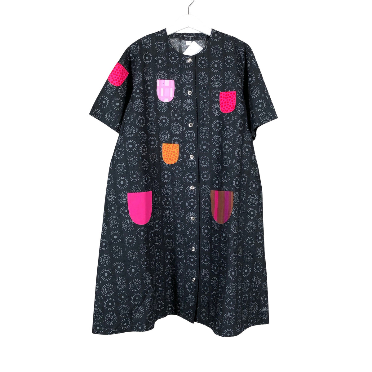 Tyttöjen Marimekko - Kangasmekko, koko 146 - 152 - Musta (1)