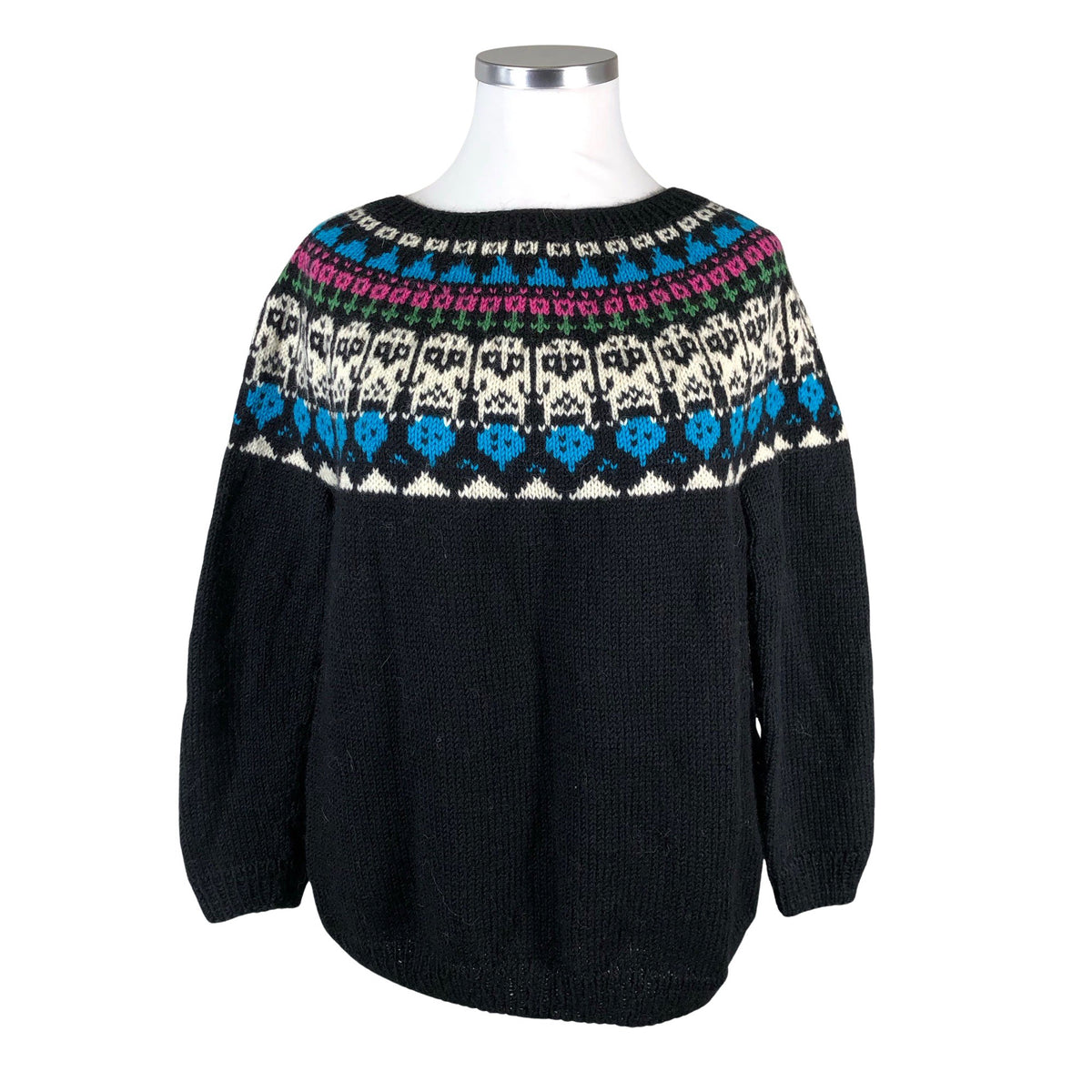 Naisten Handmade - Neulepaita, koko 42 - Musta (1)