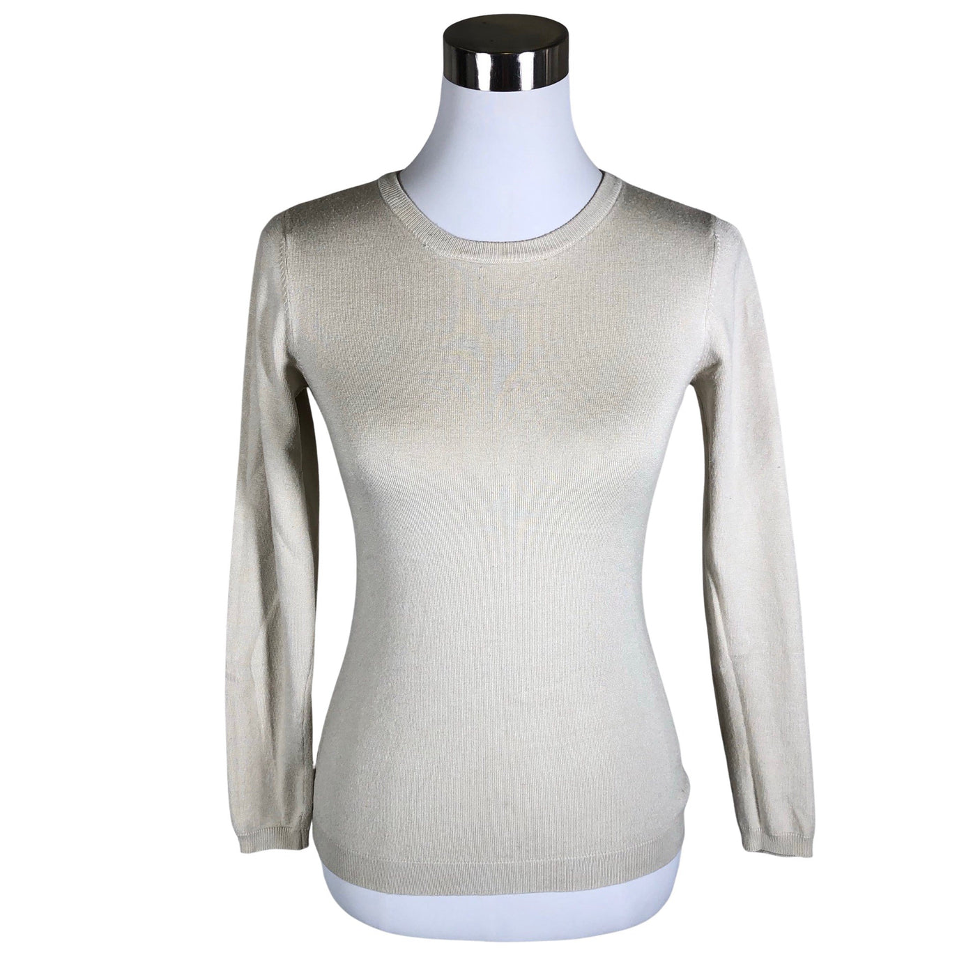 Naisten Simona Conti - Neulepaita, koko 34 - Beige (1)