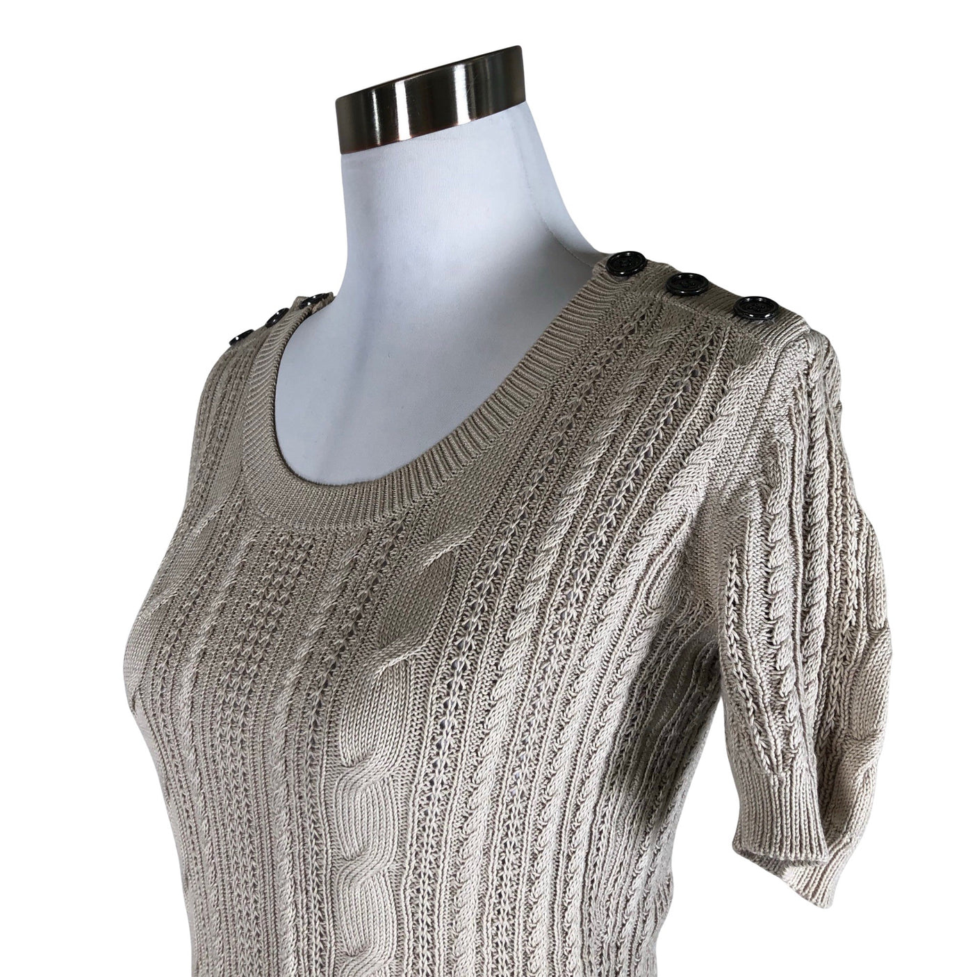 Naisten Burberry Brit - Neulepaita, koko 36 - Beige (3)