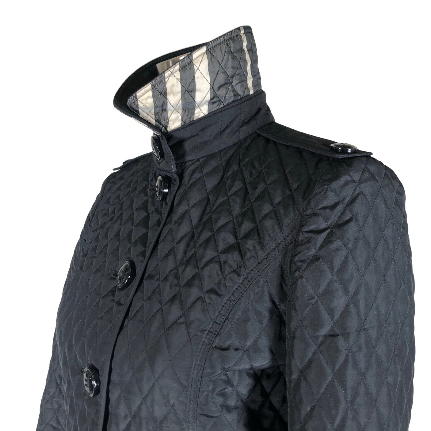 Naisten Burberry - Tikkitakki, koko 34 - Musta (3)