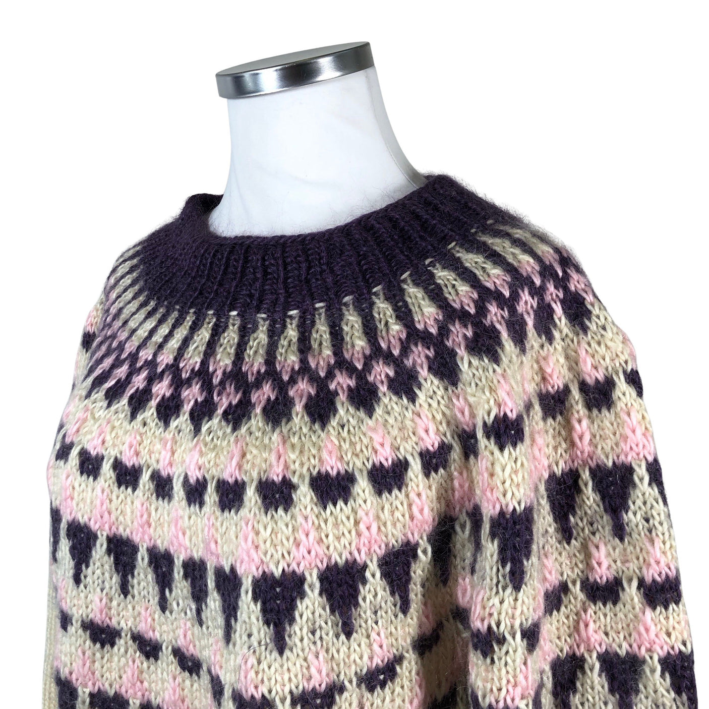 Naisten Handmade - Neulepaita, koko 44 - Luonnonvalkoinen (3)