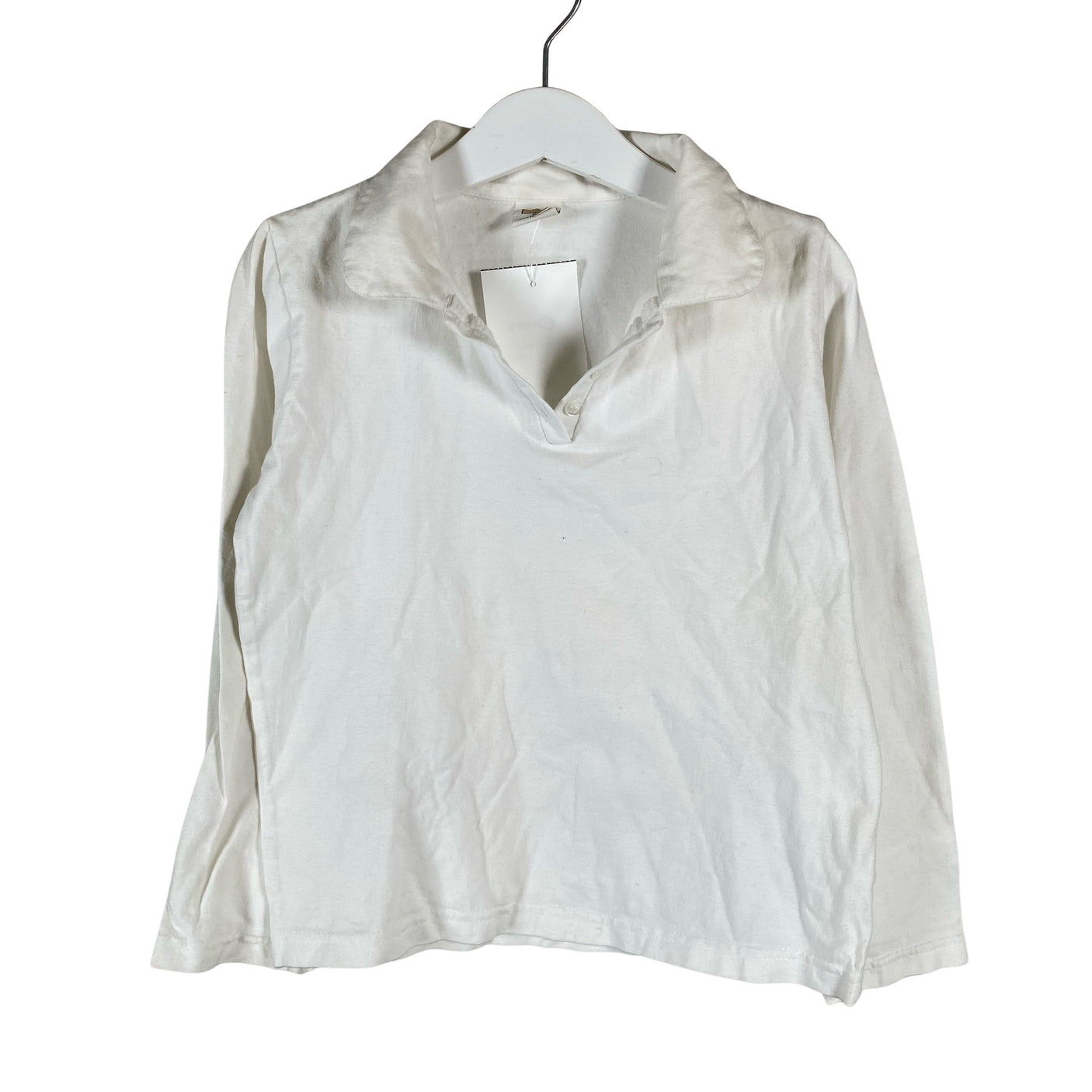 Unisex Kinderit - Trikoopaita, koko 116 - 122 - Valkoinen (1)