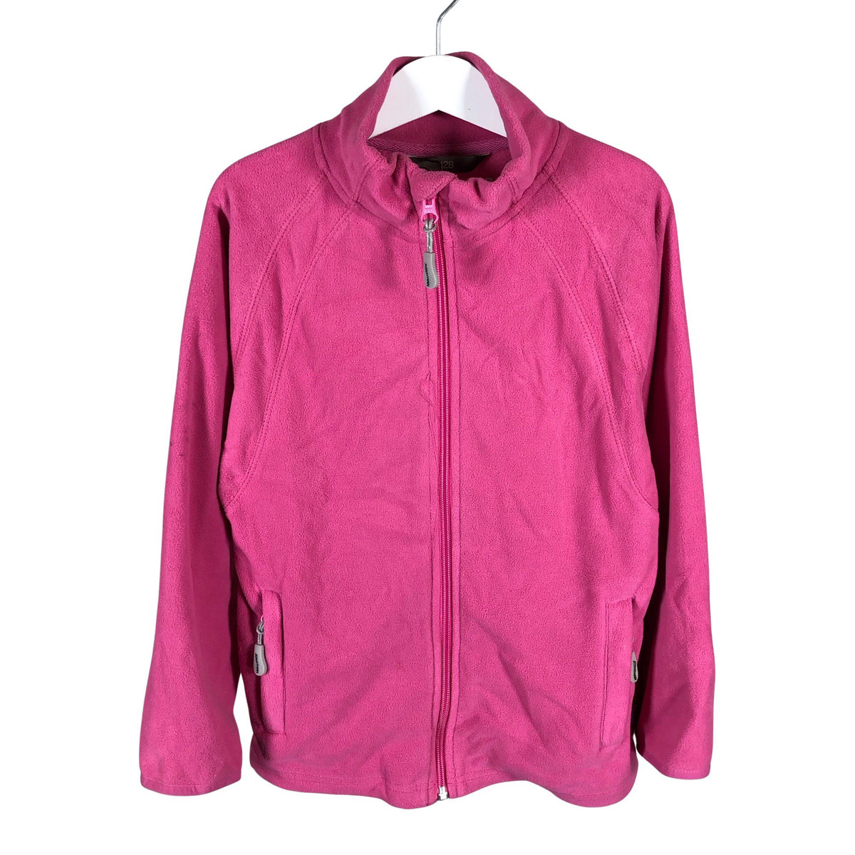 Tyttöjen Jonathan - Fleecetakki, koko 122 - 128 - Pinkki (1)