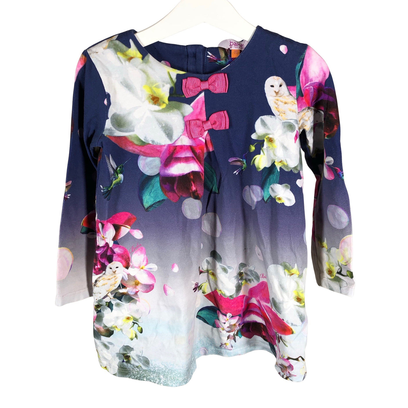 Tyttöjen Baker by Ted Baker - Trikoomekko, koko 98 - 104 - Sininen (1)