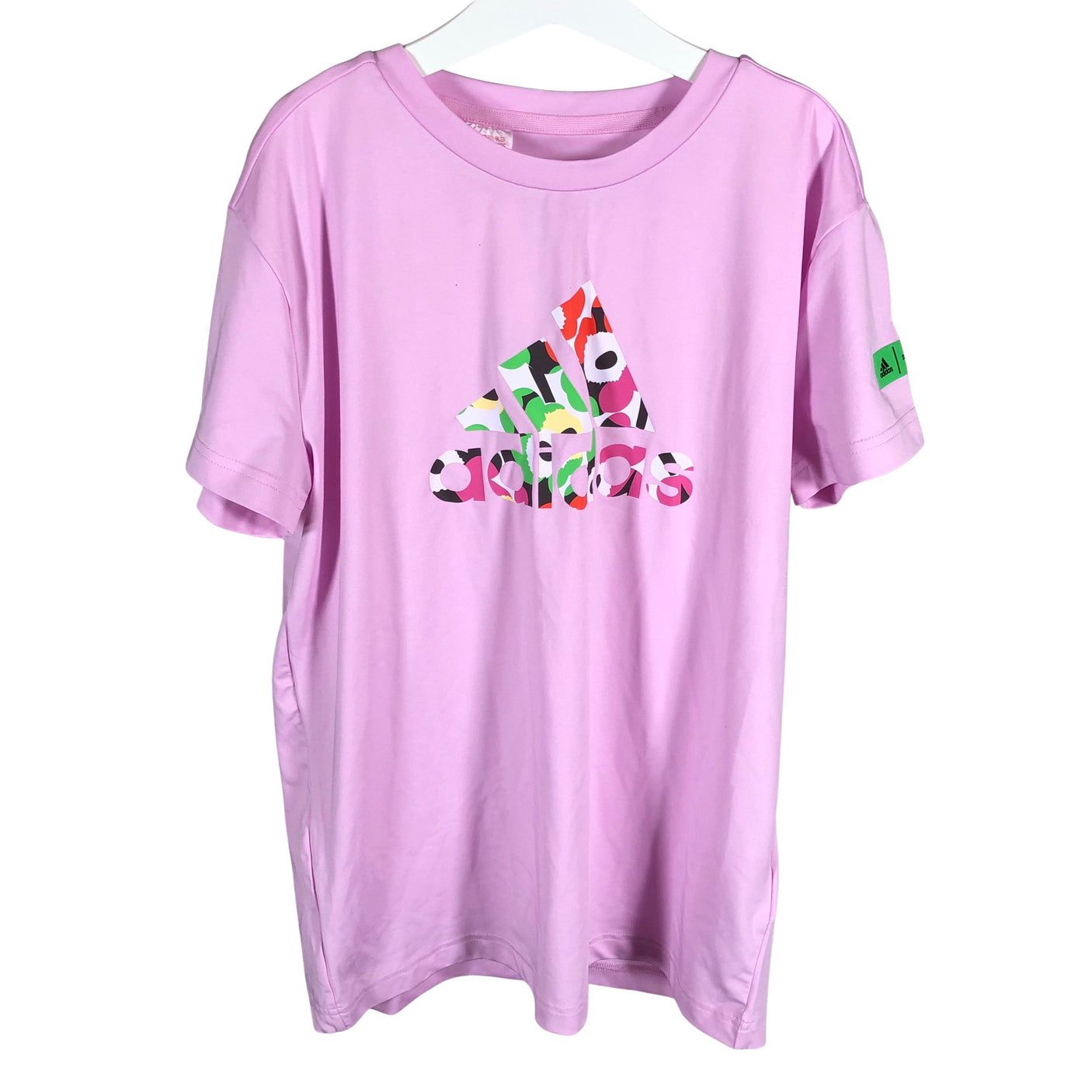 Tyttöjen Adidas - Urheilupaita, lyhyet hihat, koko 146 - 152 - Violetti (1)