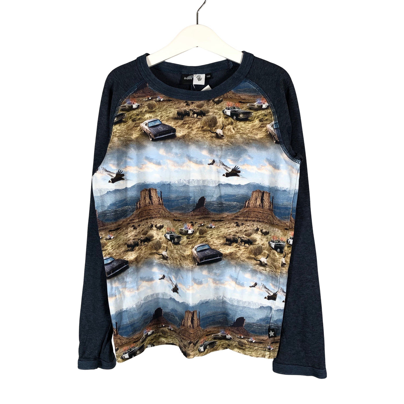 Unisex Molo Kids - Trikoopaita, koko 134 - 140 - Sininen (1)