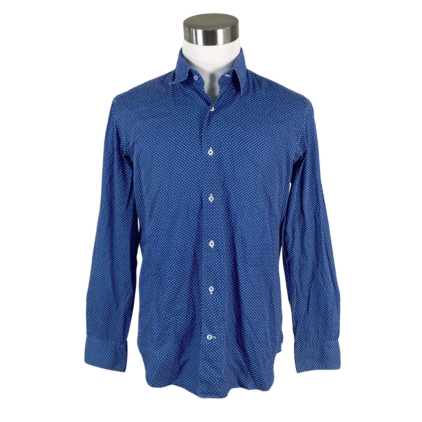 Miesten Massimo Dutti - Kauluspaita, koko L - Sininen (1)
