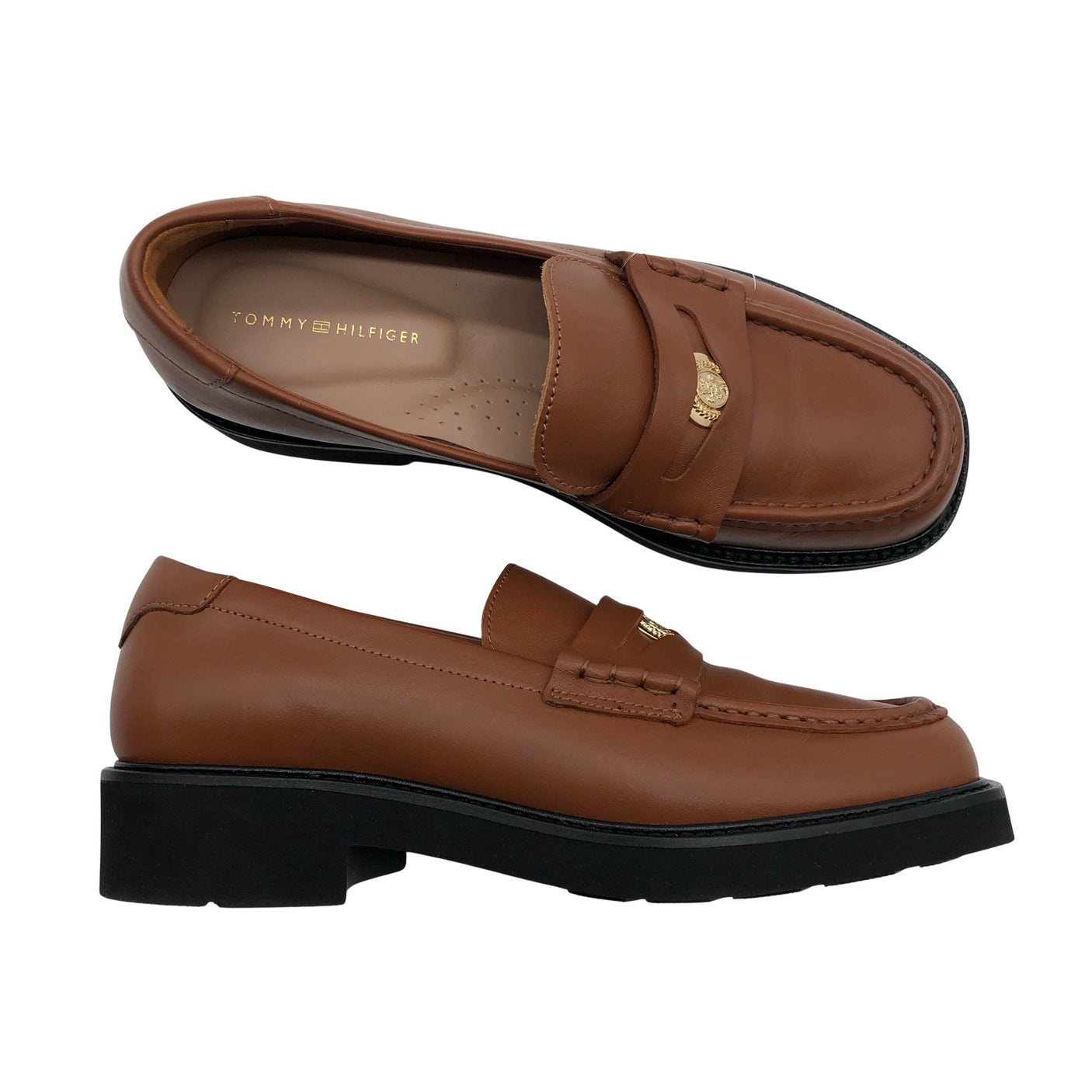 Naisten Tommy Hilfiger - Loaferit, koko 37 - Ruskea (1)