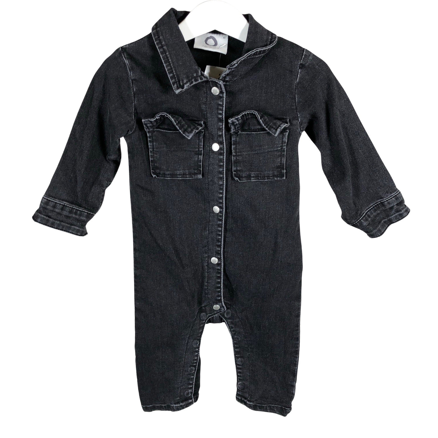 Tyttöjen I Dig Denim - Haalari, koko 74 - 80 - Musta (1)