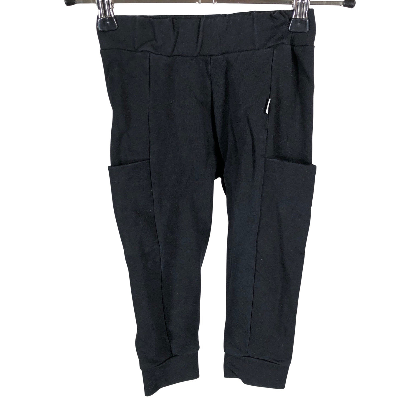 Unisex Papu - Trikoohousut, koko 74 - 80 - Musta (1)