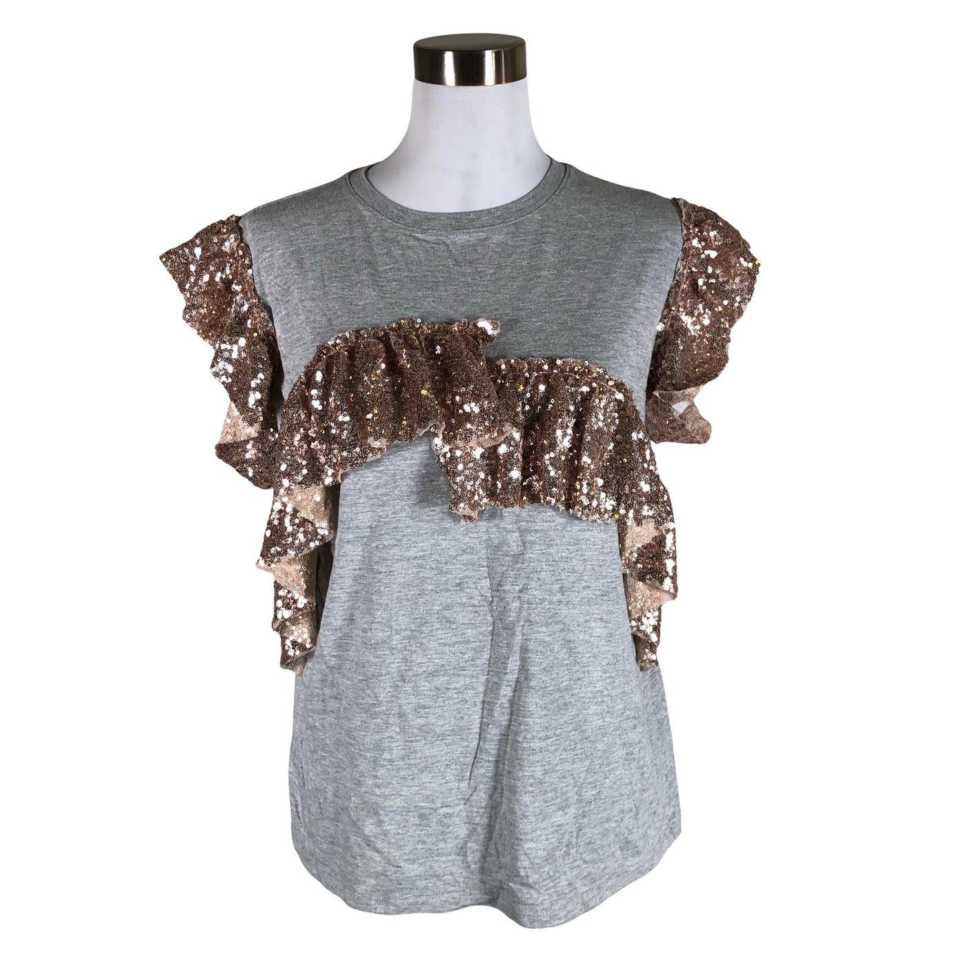 Naisten River Island - T-paita, koko 38 - Harmaa (1)
