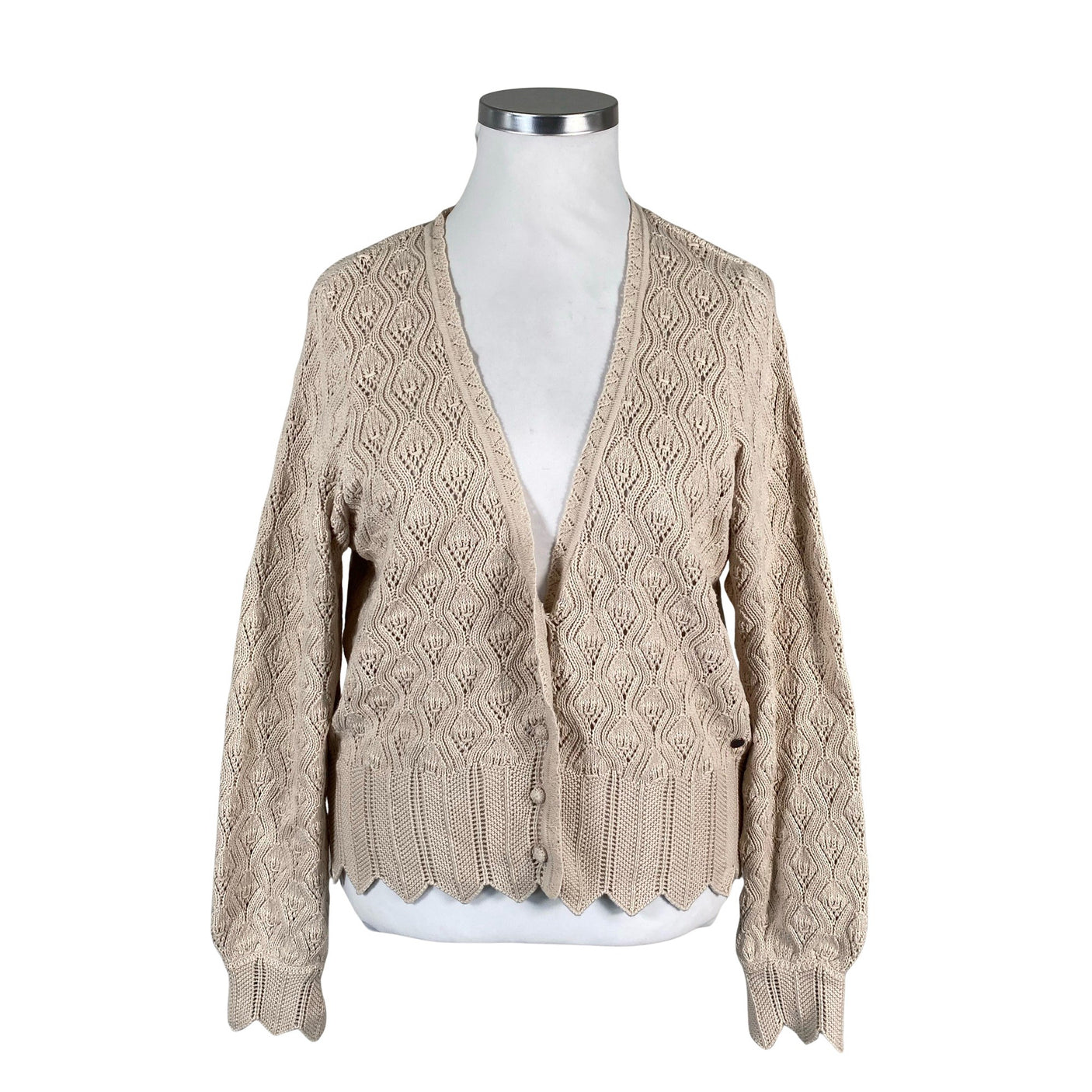 Naisten Odd Molly - Neuletakki, koko 42 - Beige (1)